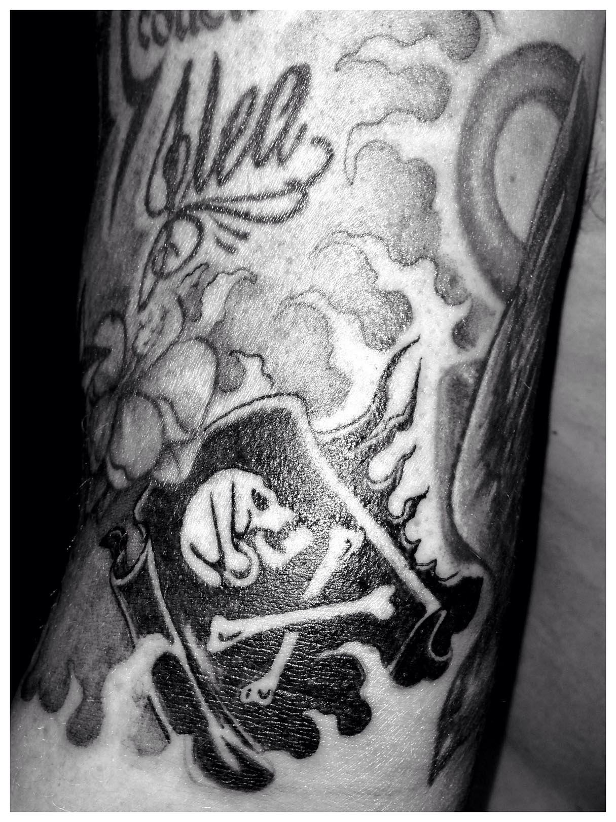 Black Pirate Temporary Tattoo