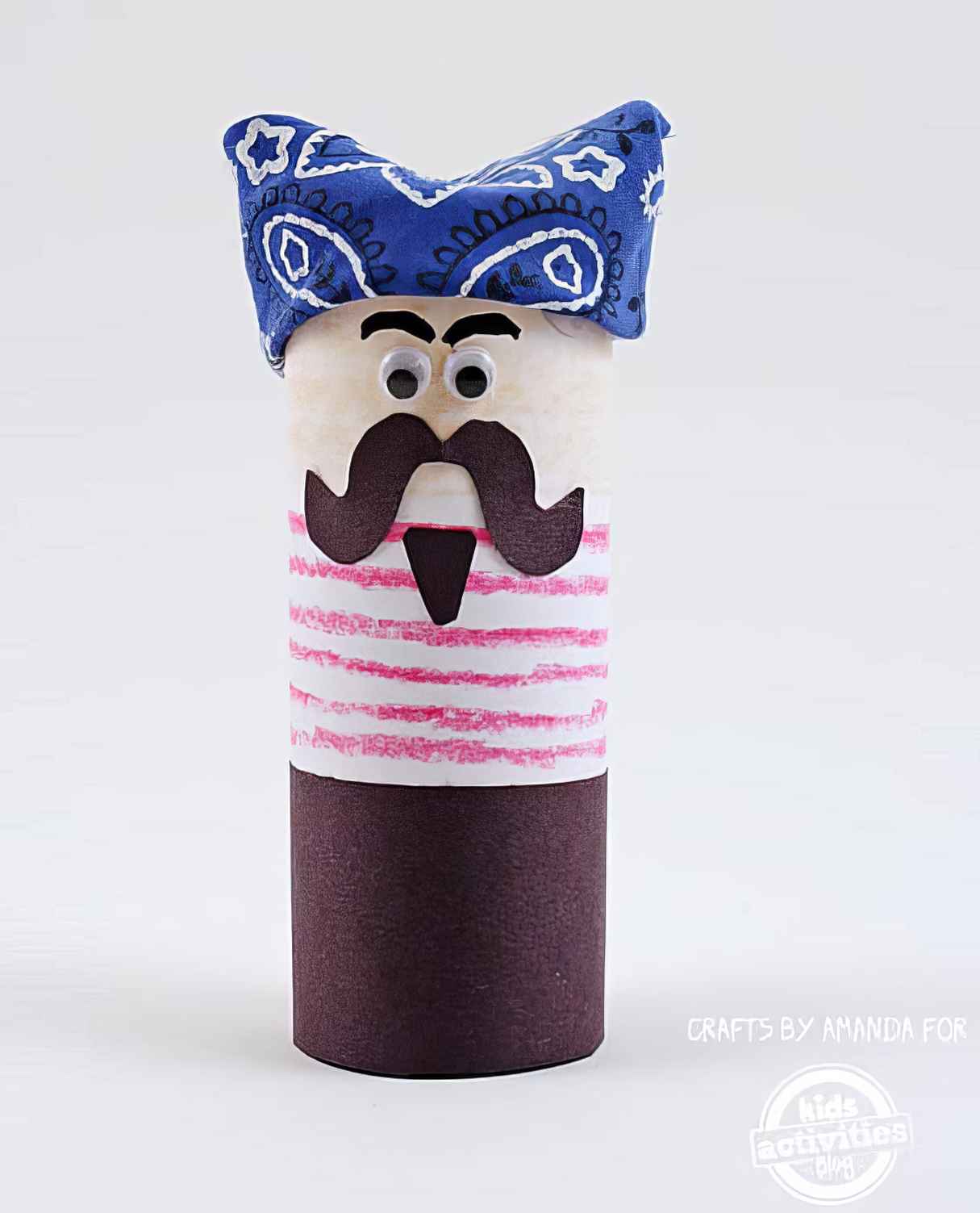 Cardboard Tube Pirate Craft