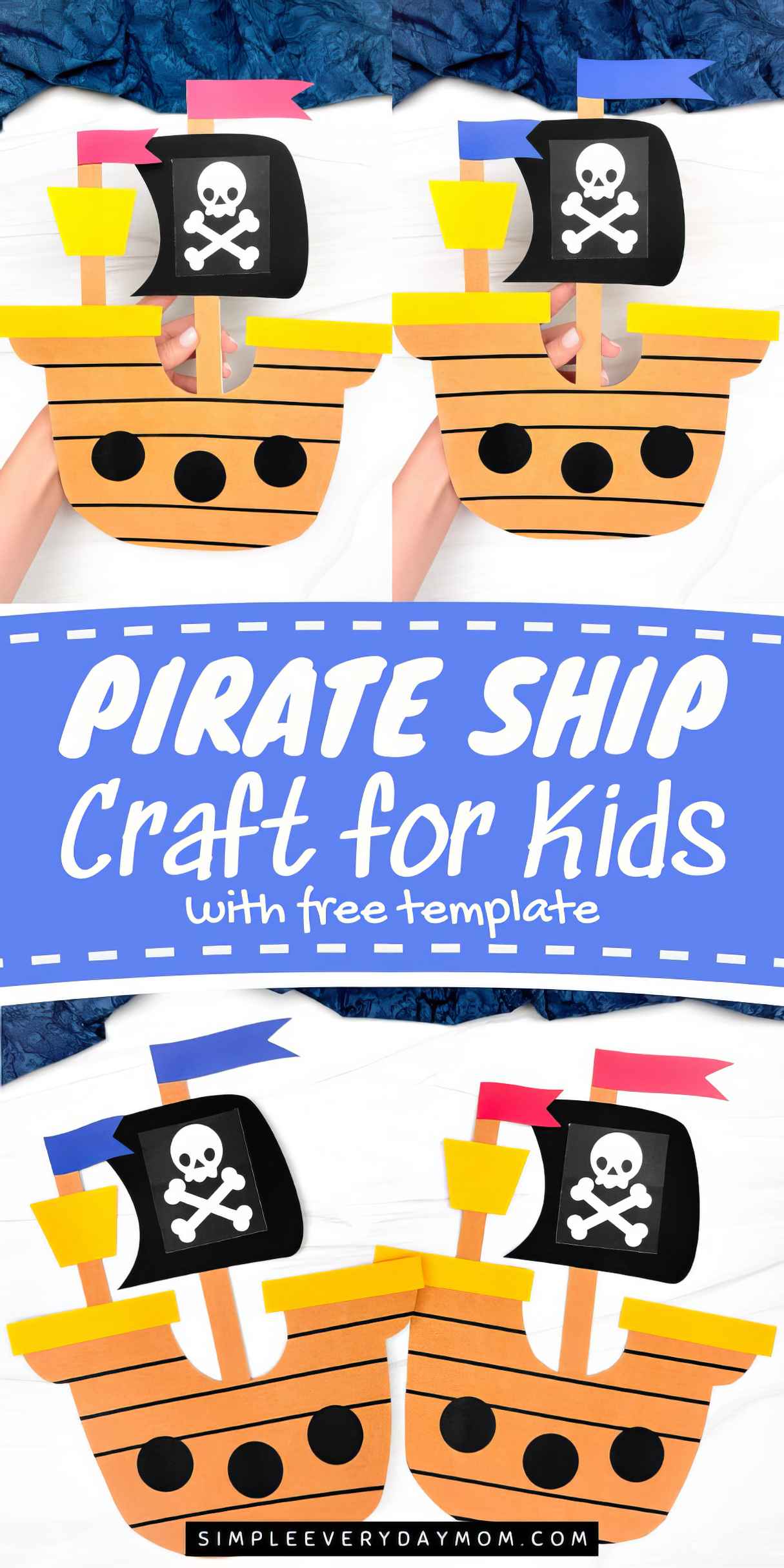 DIY Buccaneer Pirate Ship Craft For Kids