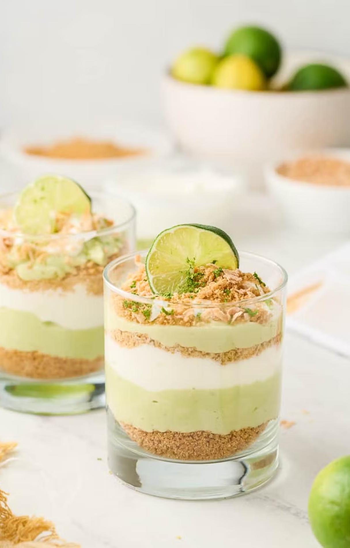 Key Lime and Grilled Pineapple Parfaits