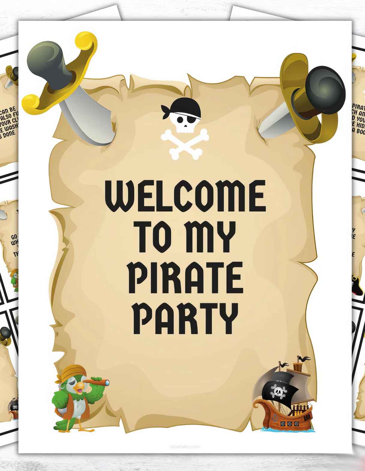 Pirate Treasure Hunt Clues