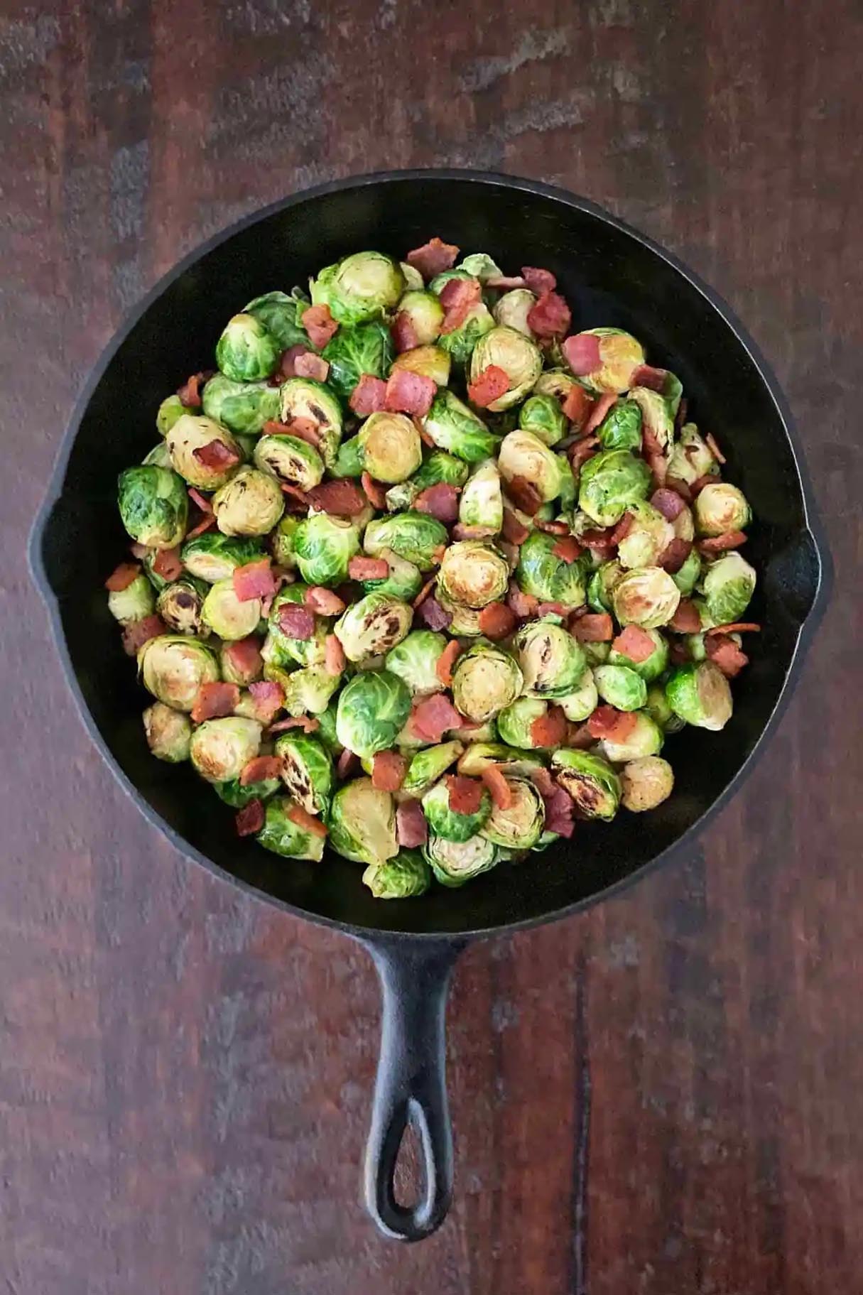 Cajun Pan Fried Brussels Sprouts