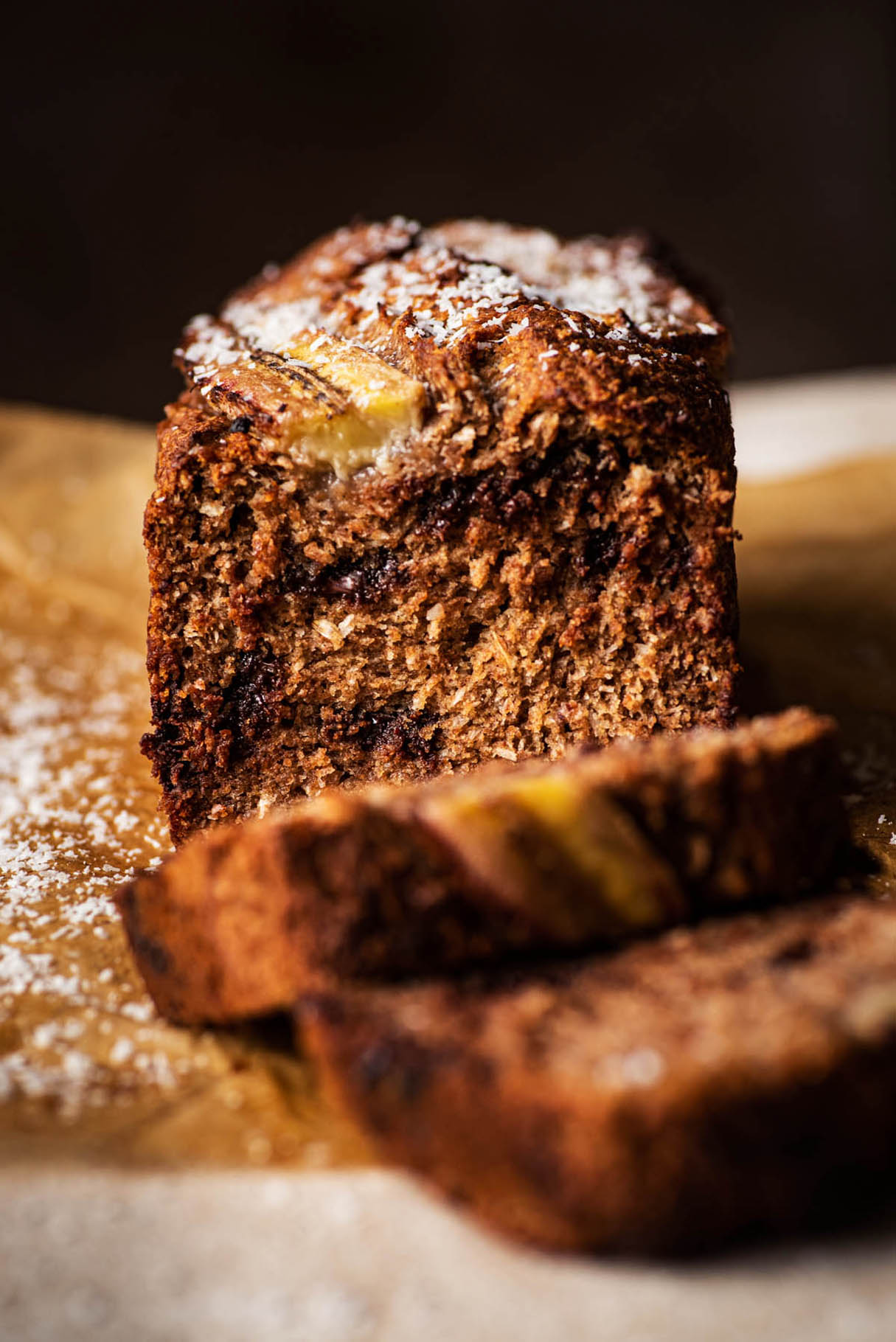 Chocolate Chip Coconut Banana Bread