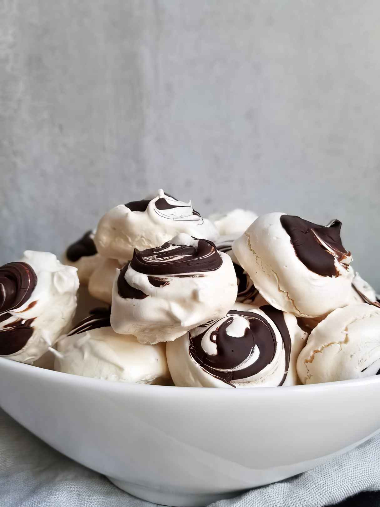 Chocolate Swirled Meringue Cookies