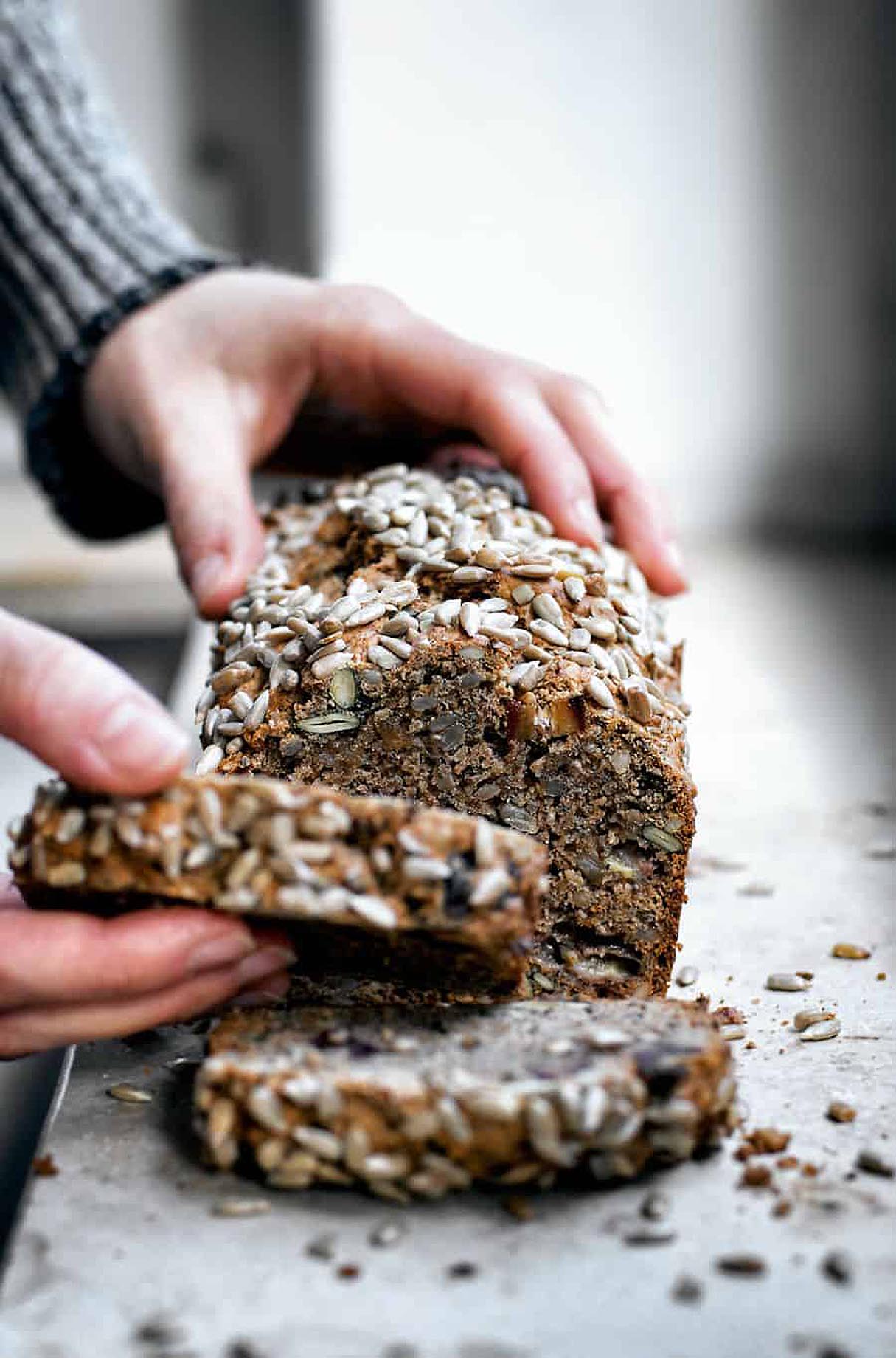 Cozy Sunflower Seed Banana Bread
