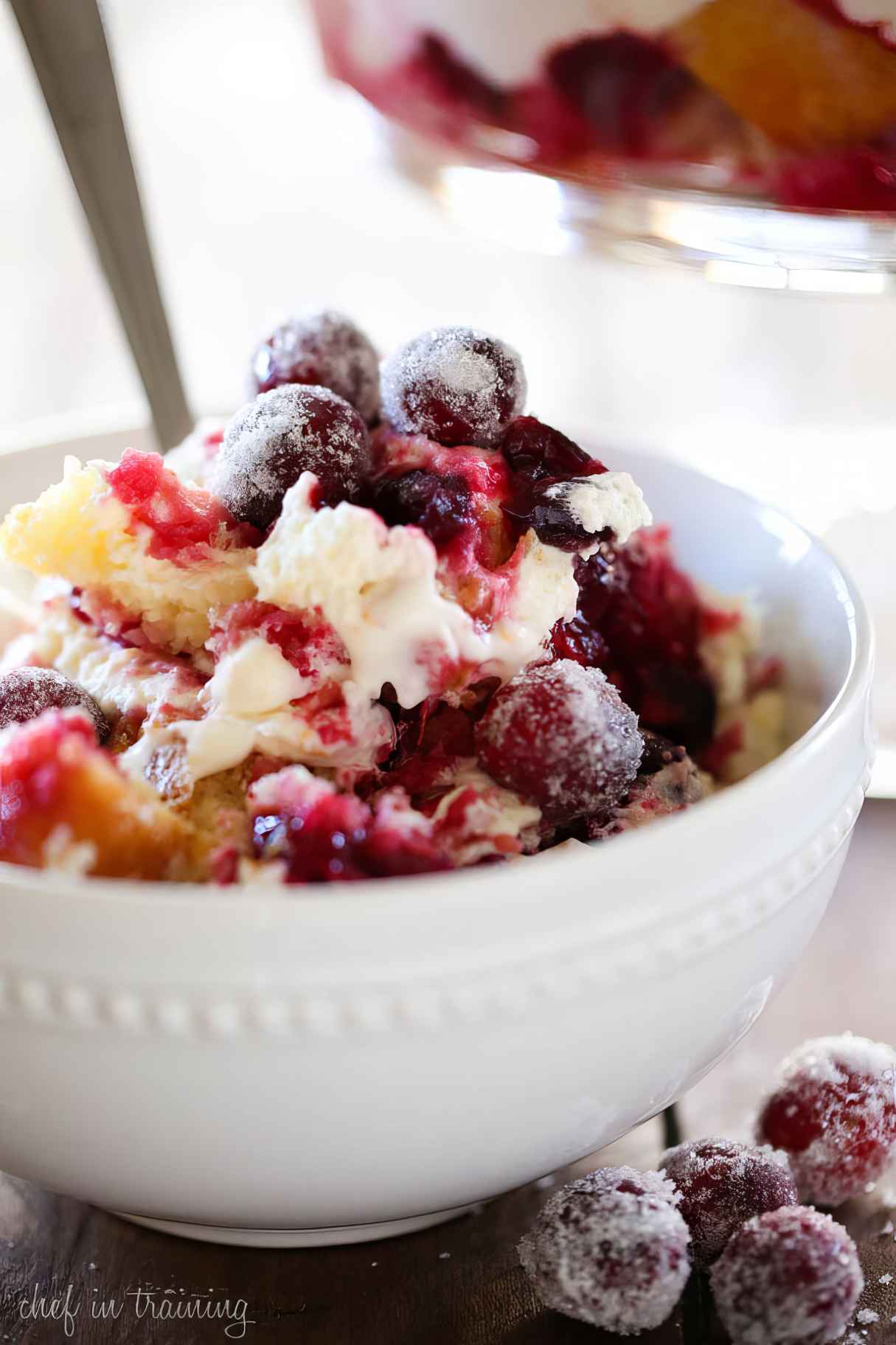 Cranberry Orange Cream Trifle