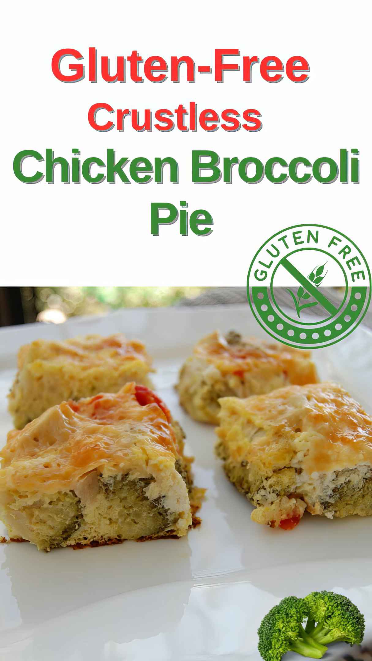 Easy Nutritious Crustless Chicken Broccoli Pie
