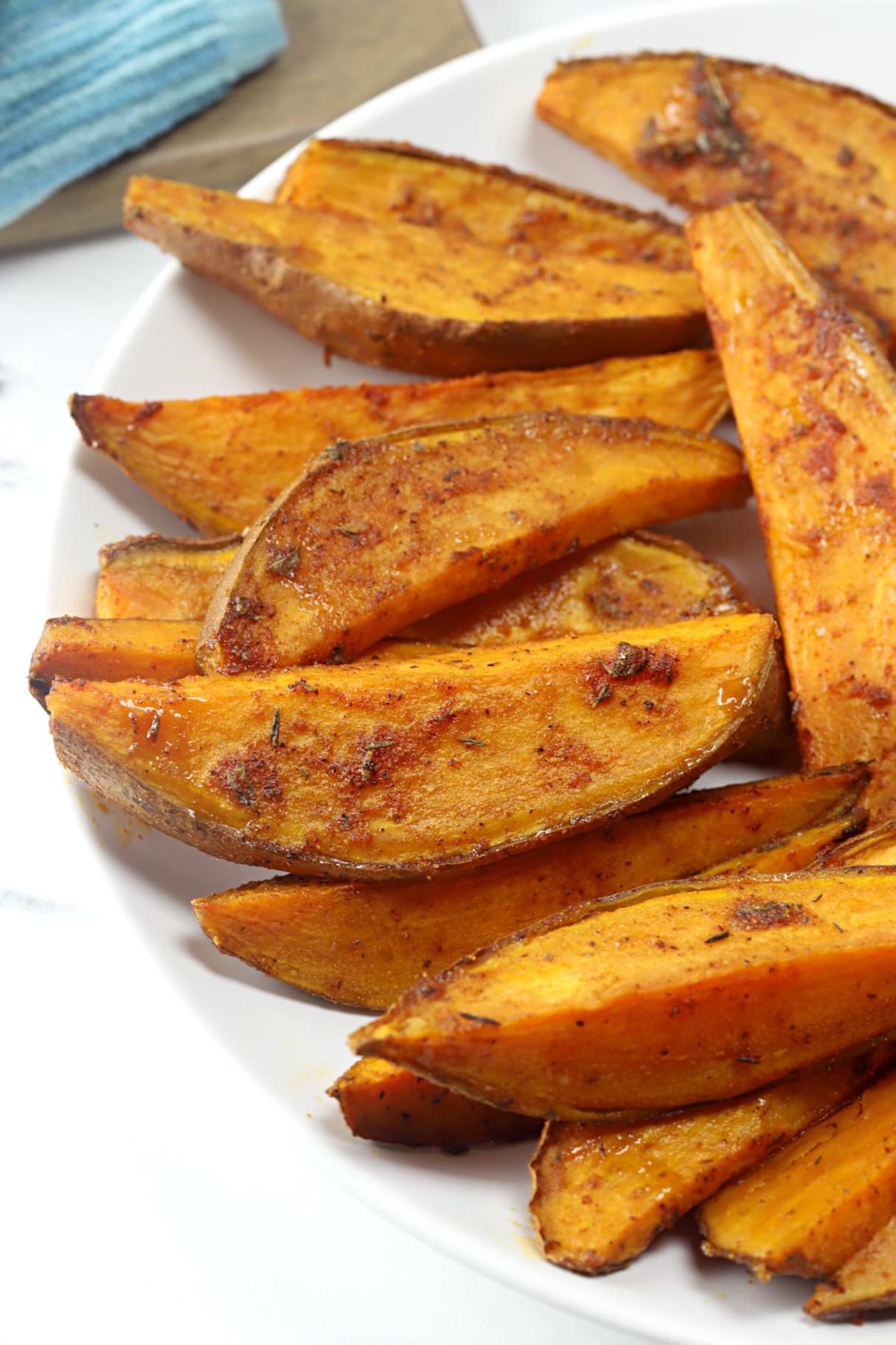 Oven Roasted Cajun Sweet Potato Wedges