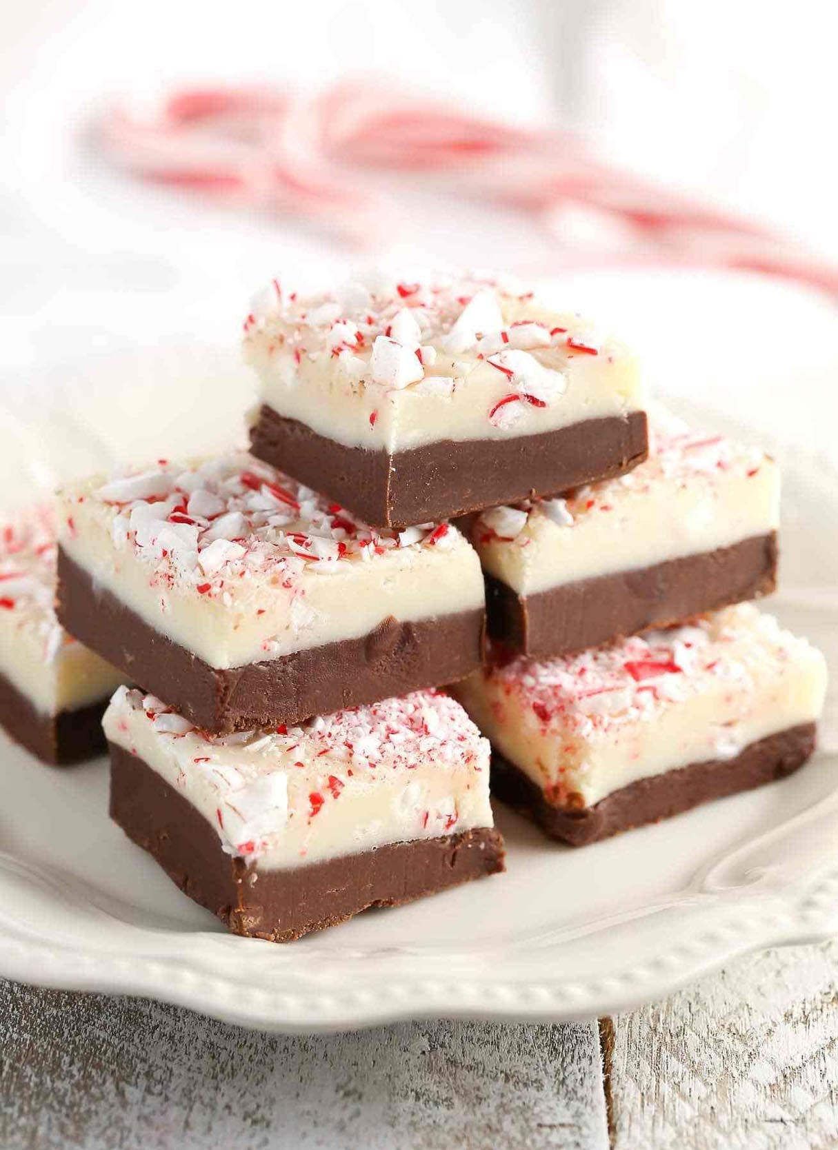 Peppermint Bark Fudge