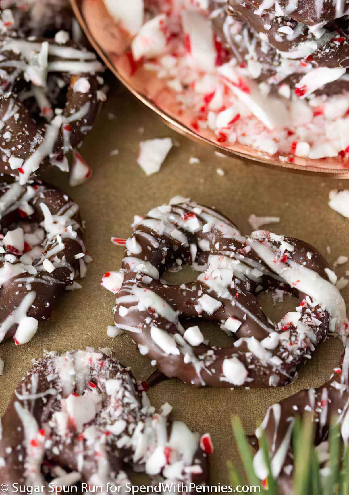 Peppermint Bark Pretzels