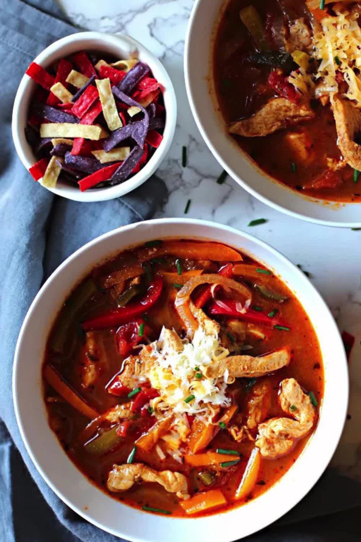 Chicken Fajita Soup