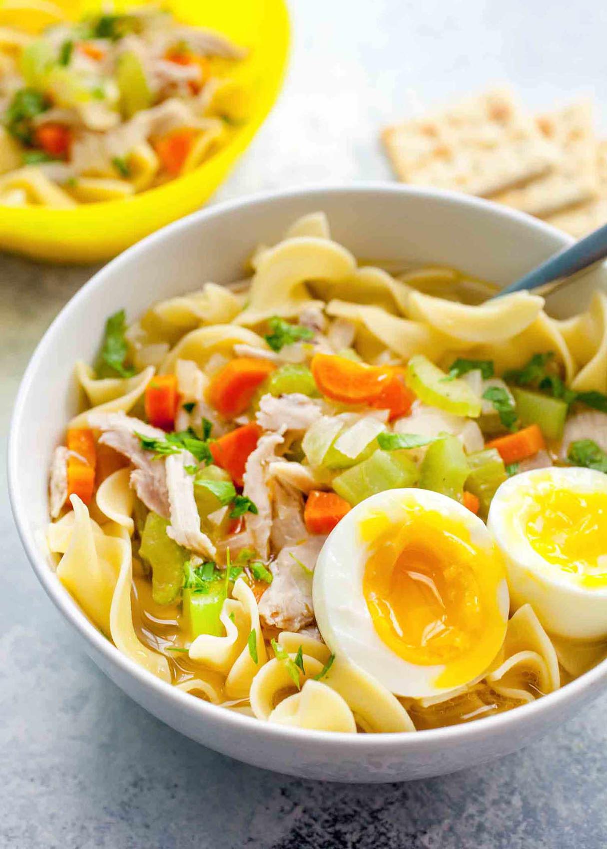 Chicken Noodle Soup from my Winter Low Calorie Soups Collection