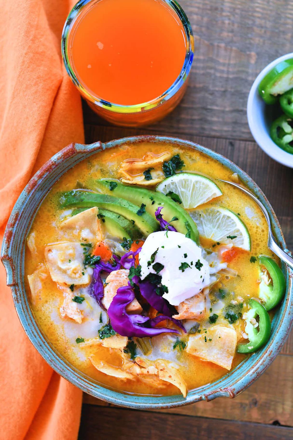 Creamy Chicken Tortilla Soup Instant Pot Recipe