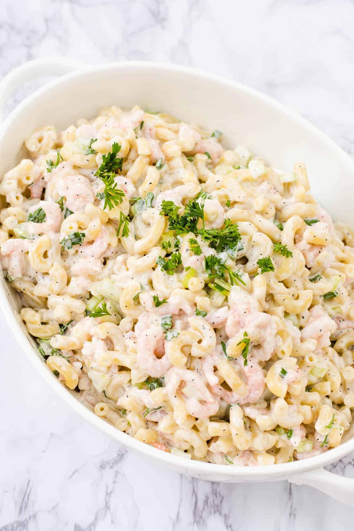 Creamy Shrimp Macaroni Salad