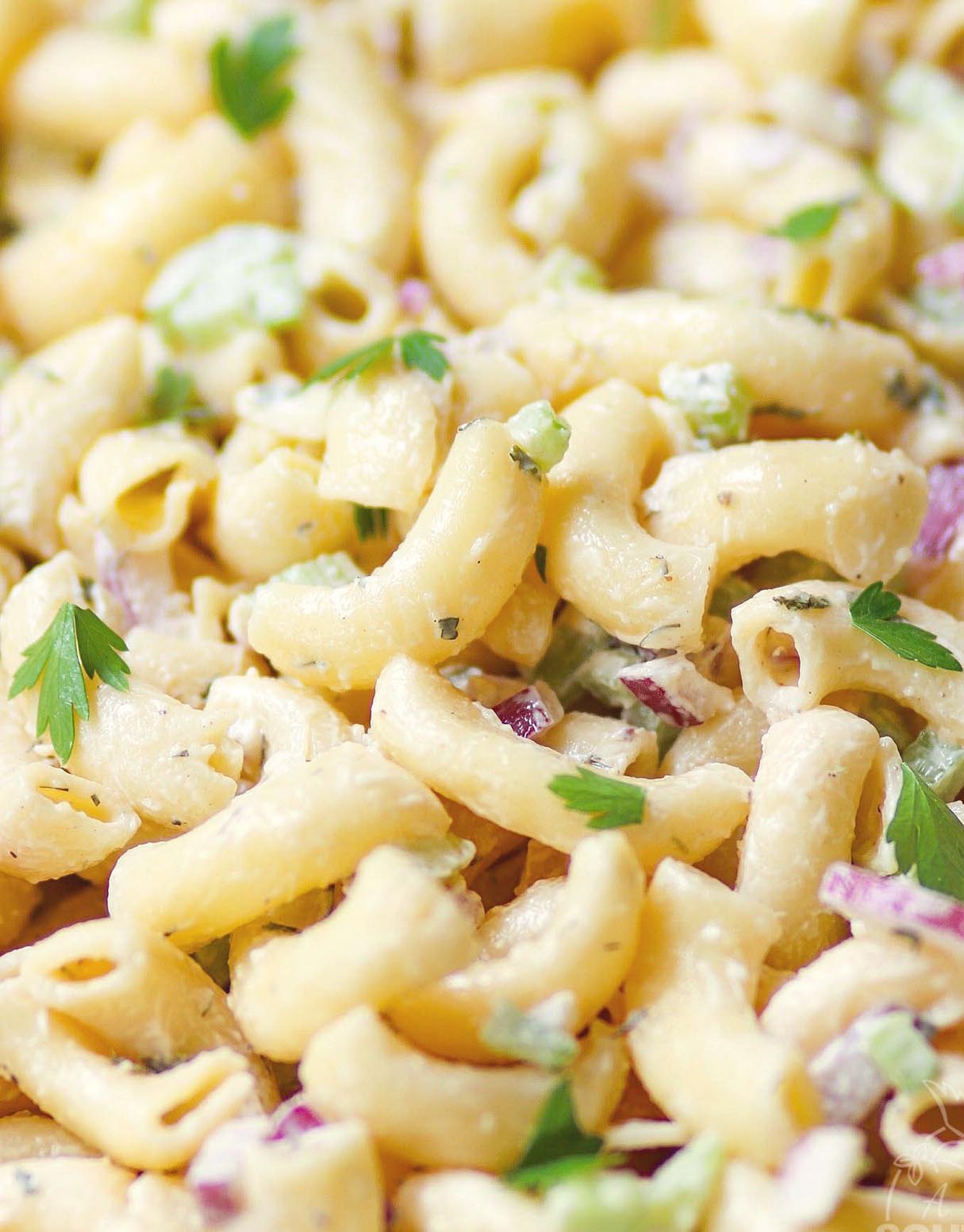 Easy Macaroni Salad for a Crowd