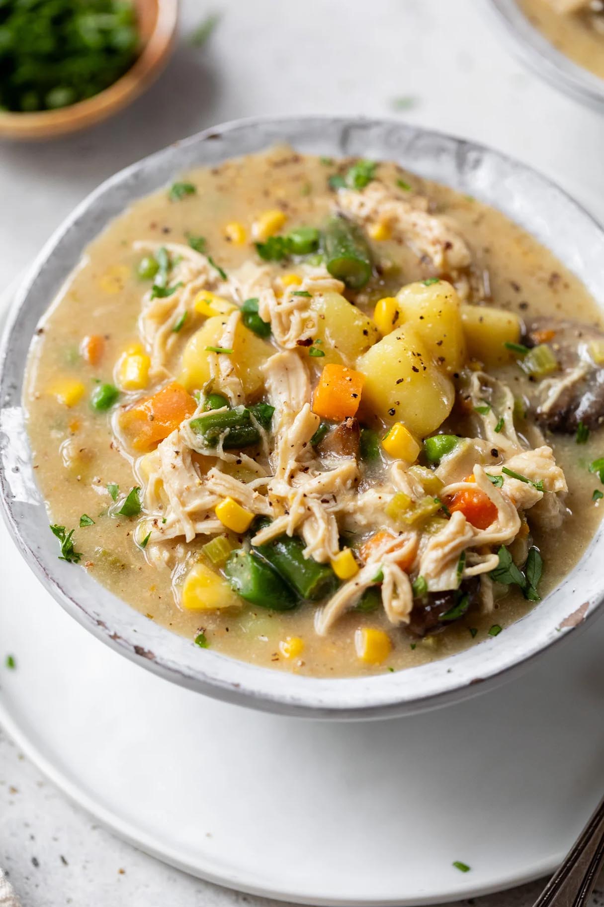 Easy One-pot Chicken Pot Pie Soup