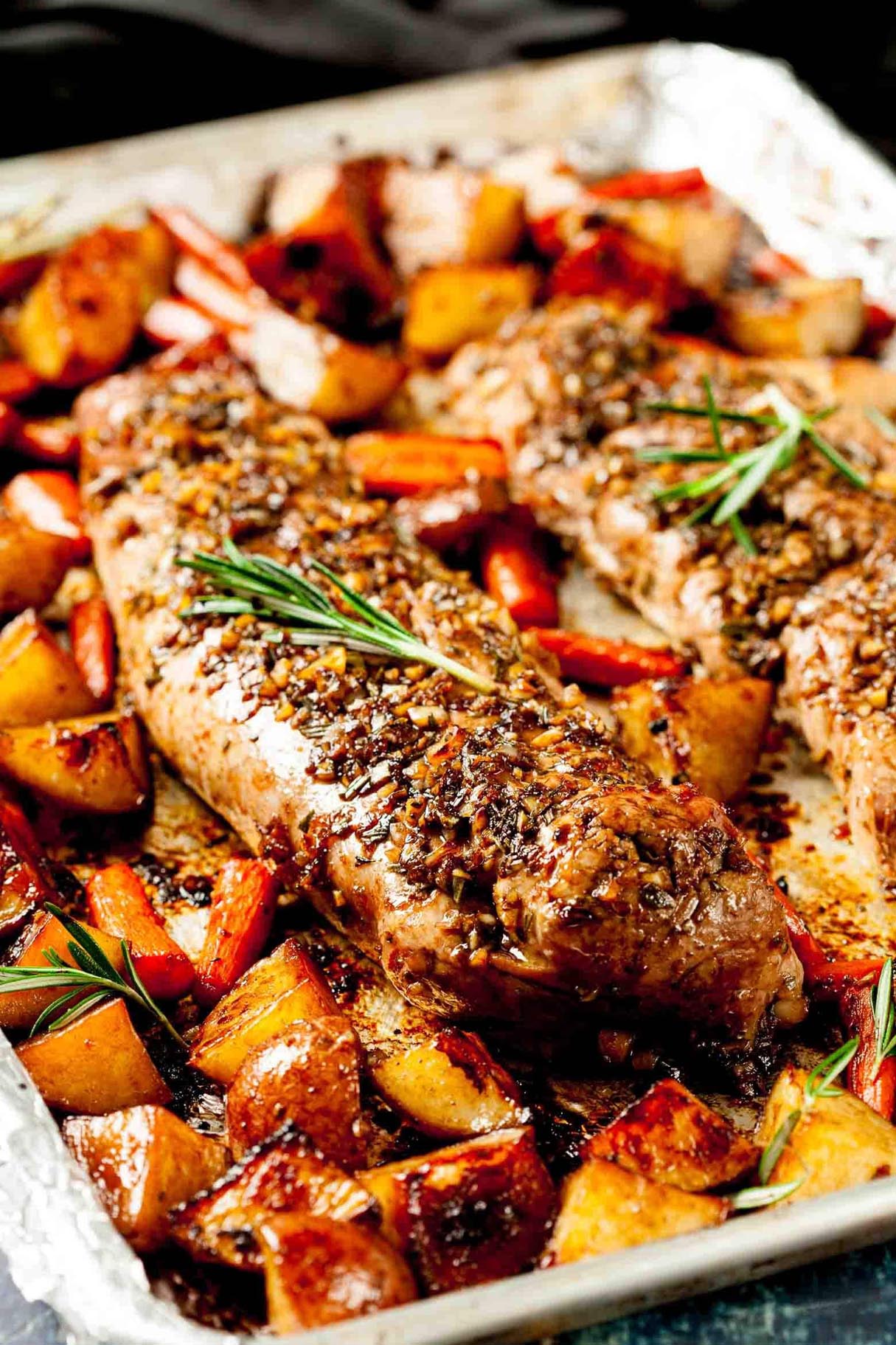 Fall Sheet Pan Pork Tenderloin with Roasted Vegetables