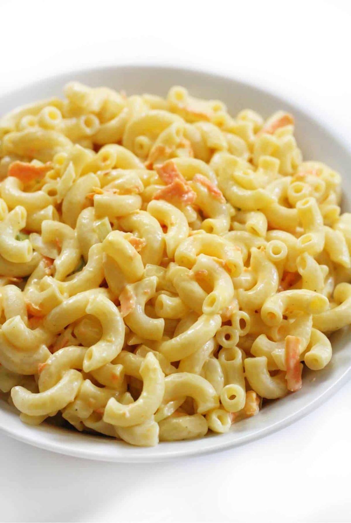Hawaiian Macaroni Salad (Gluten-Free, Vegan)