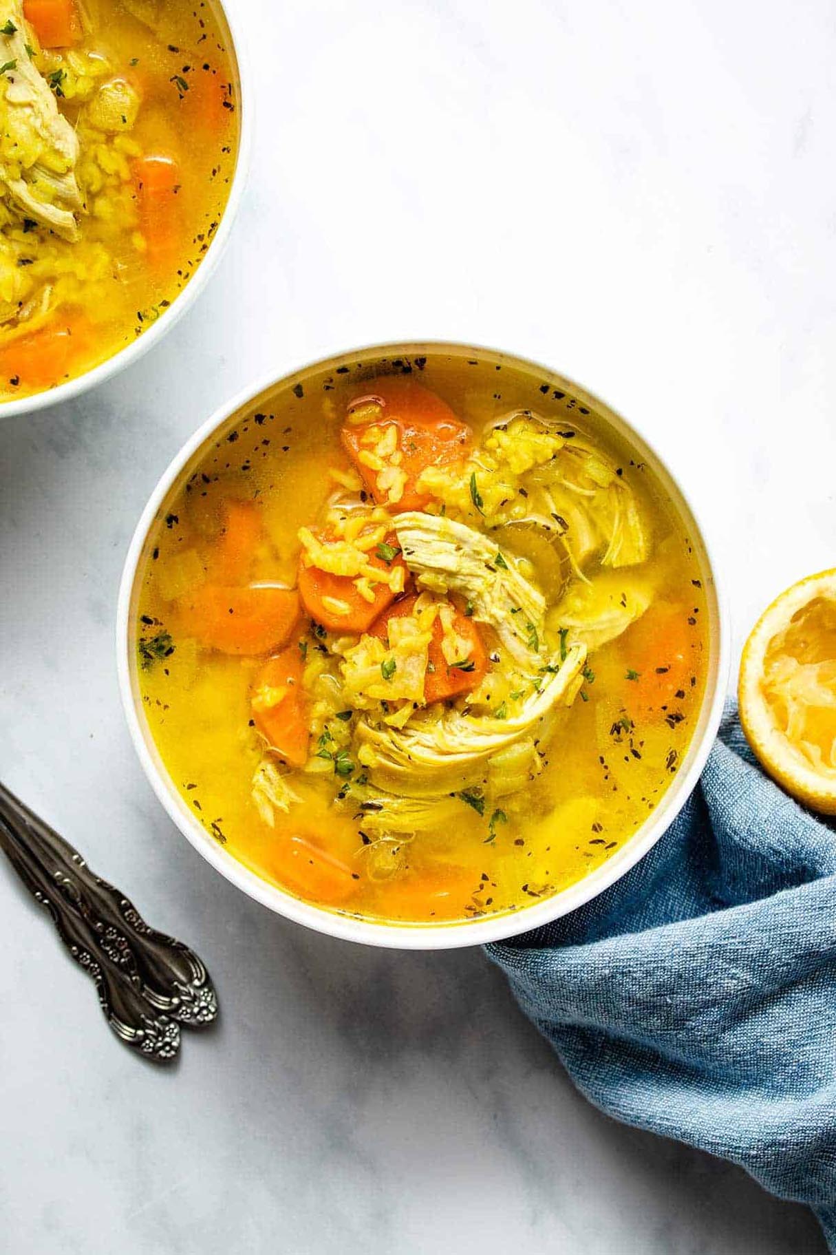 Instant Pot Chicken and Rice Soup