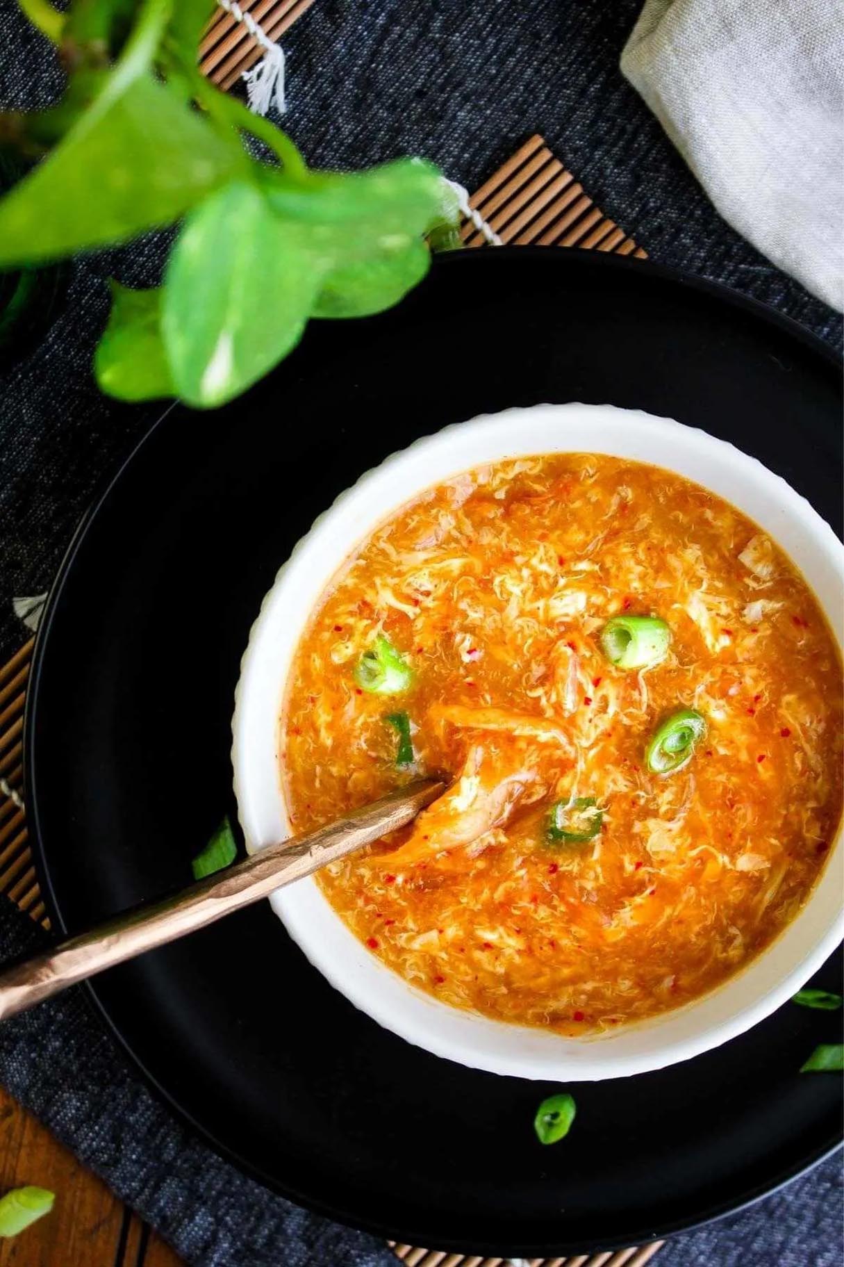 Miso Egg Drop Soup with Kimchi