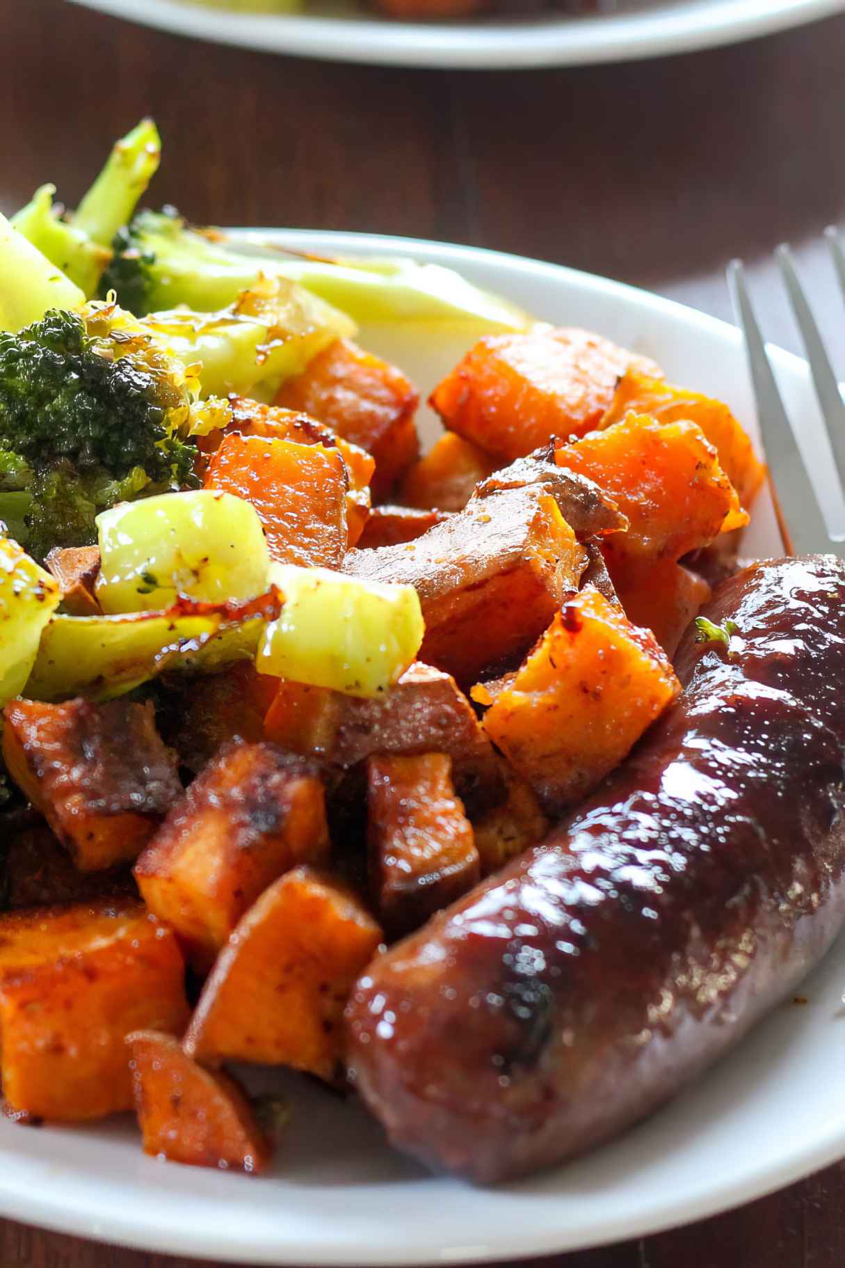 Sausage and Cajun Sweet Potato Sheet Pan Dinner (or lunch prep for the week!)