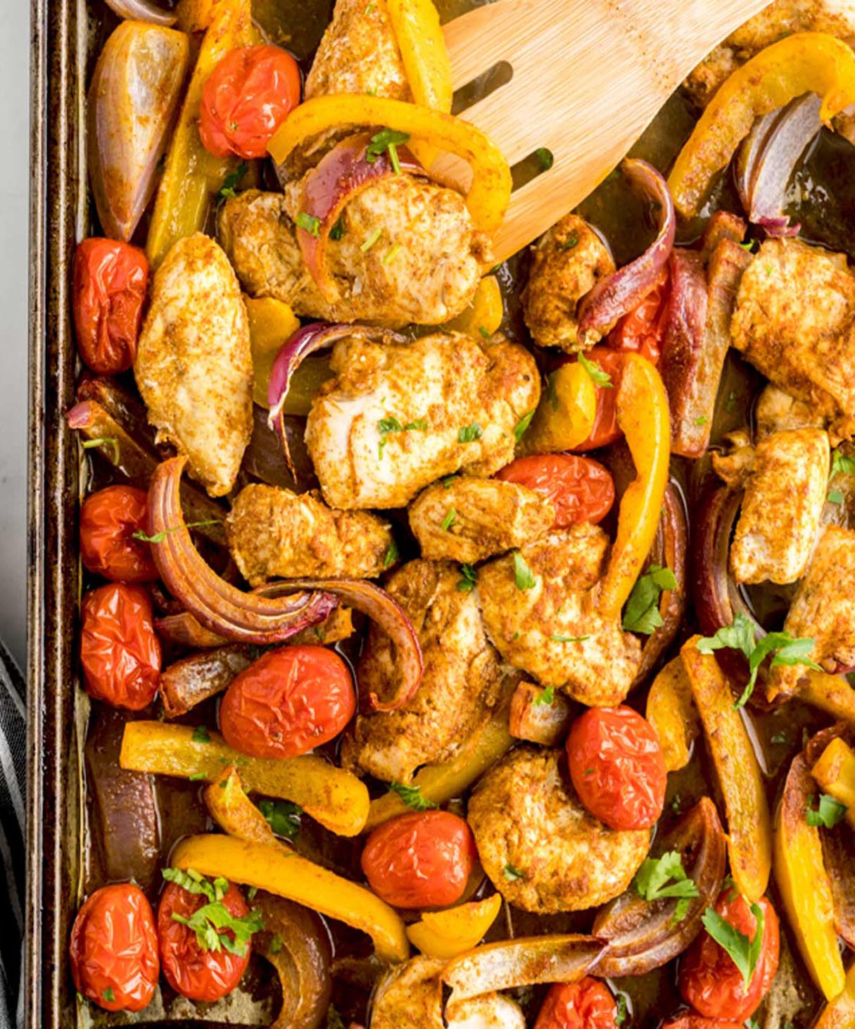 Sheet Pan Chicken Shawarma with Vegetables