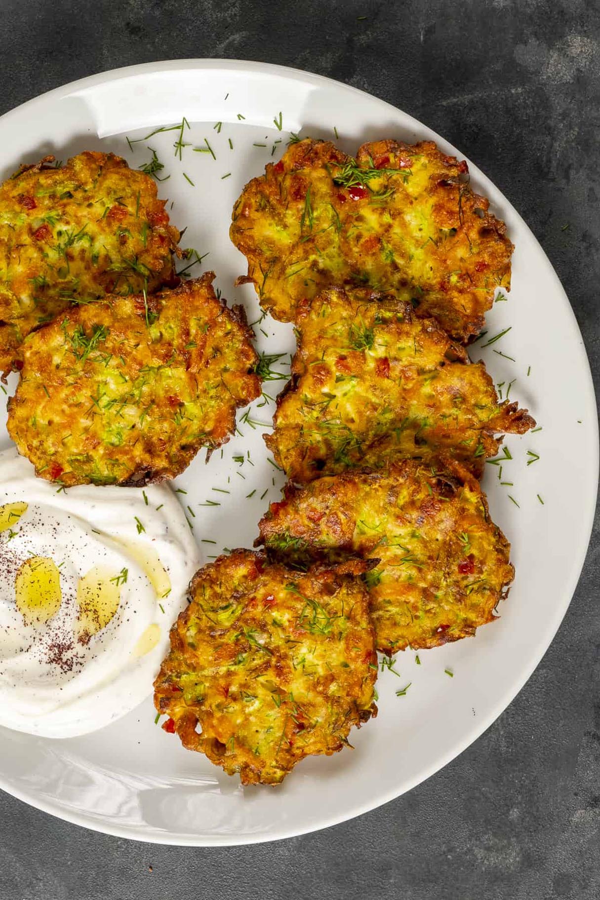 Turkish Mucver Recipe (Feta Zucchini Fritters)