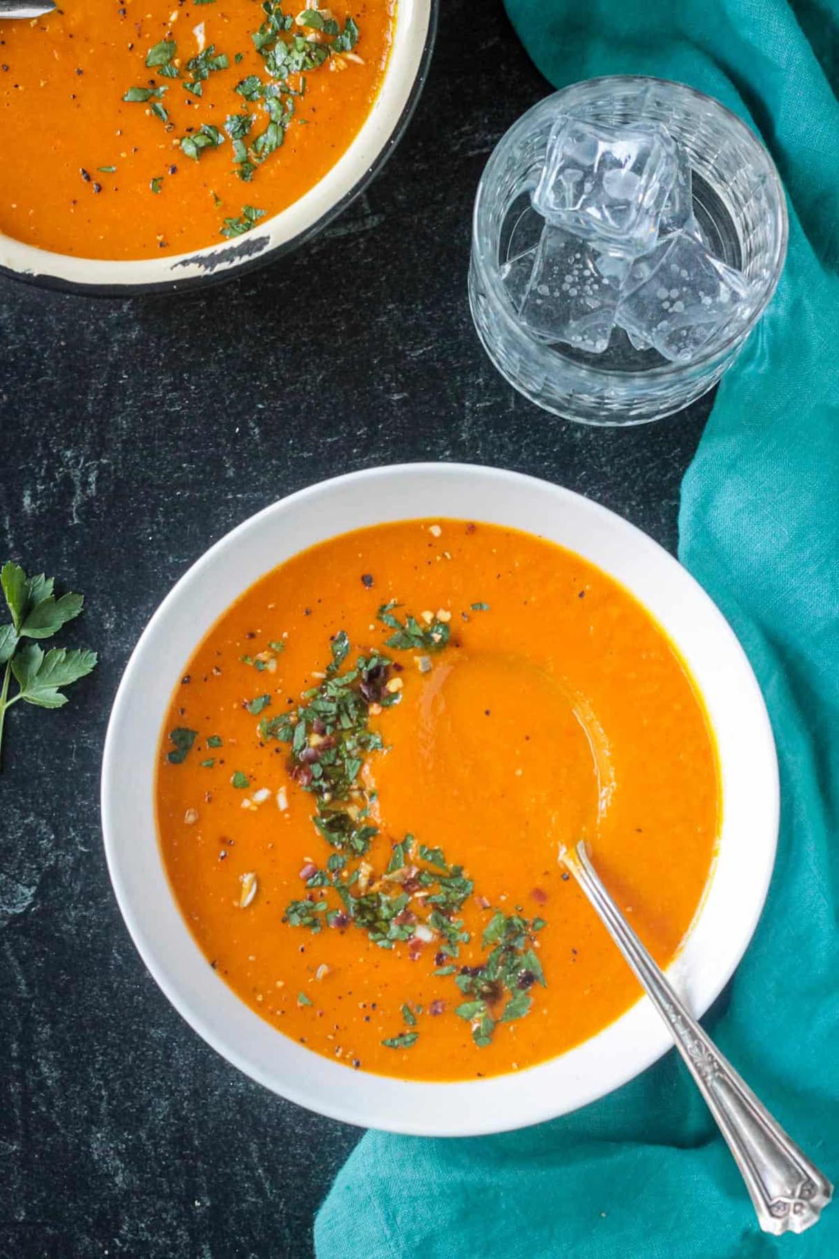 Vegan Carrot Soup (dairy free, gluten free)