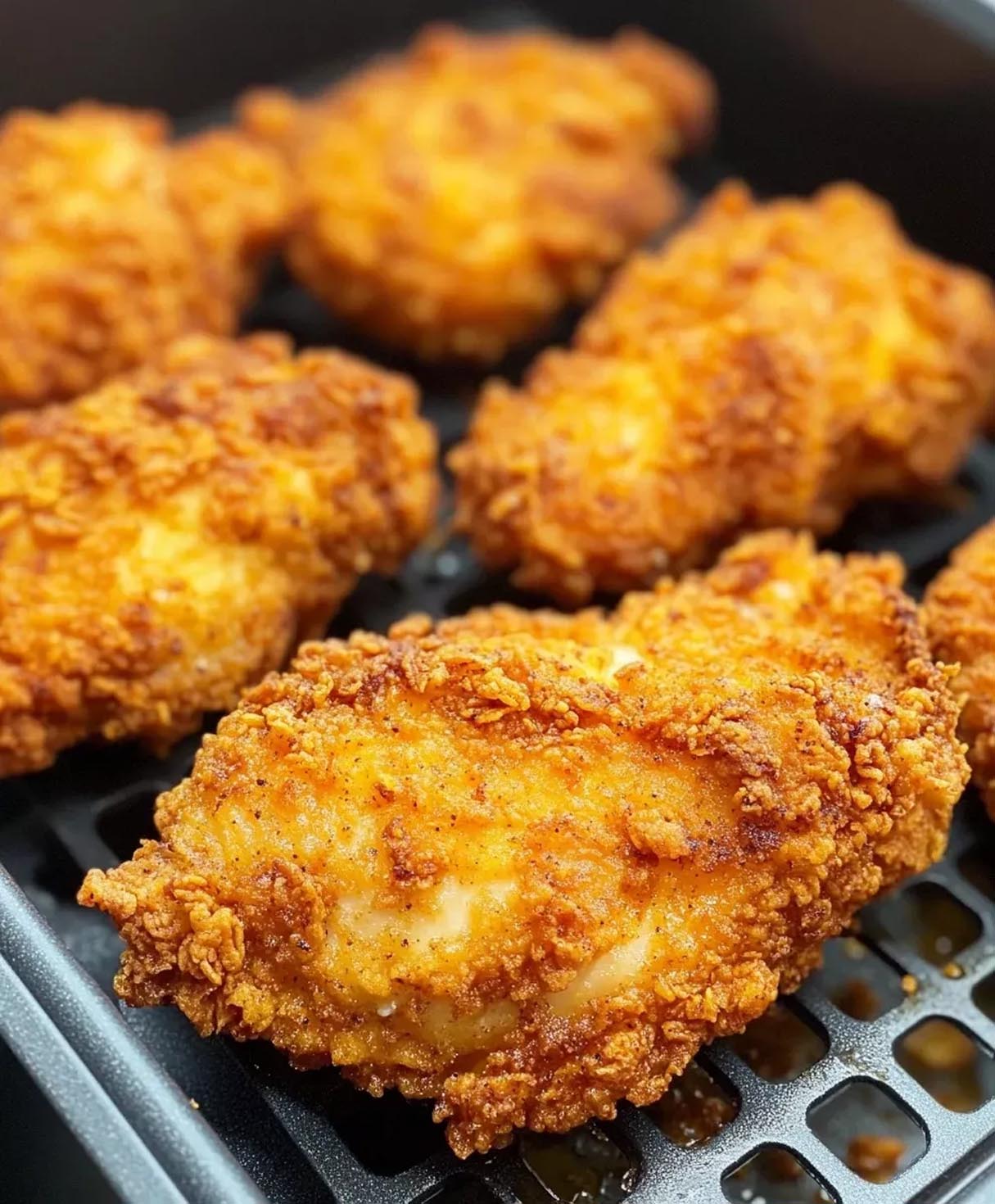 Flourless Truly Crispy Southern Fried Chicken In The Air Fryer