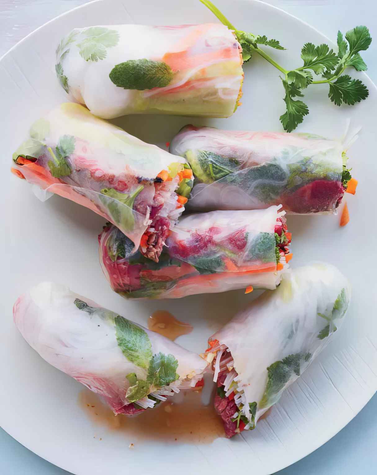 Grilled-Beef Summer Rolls