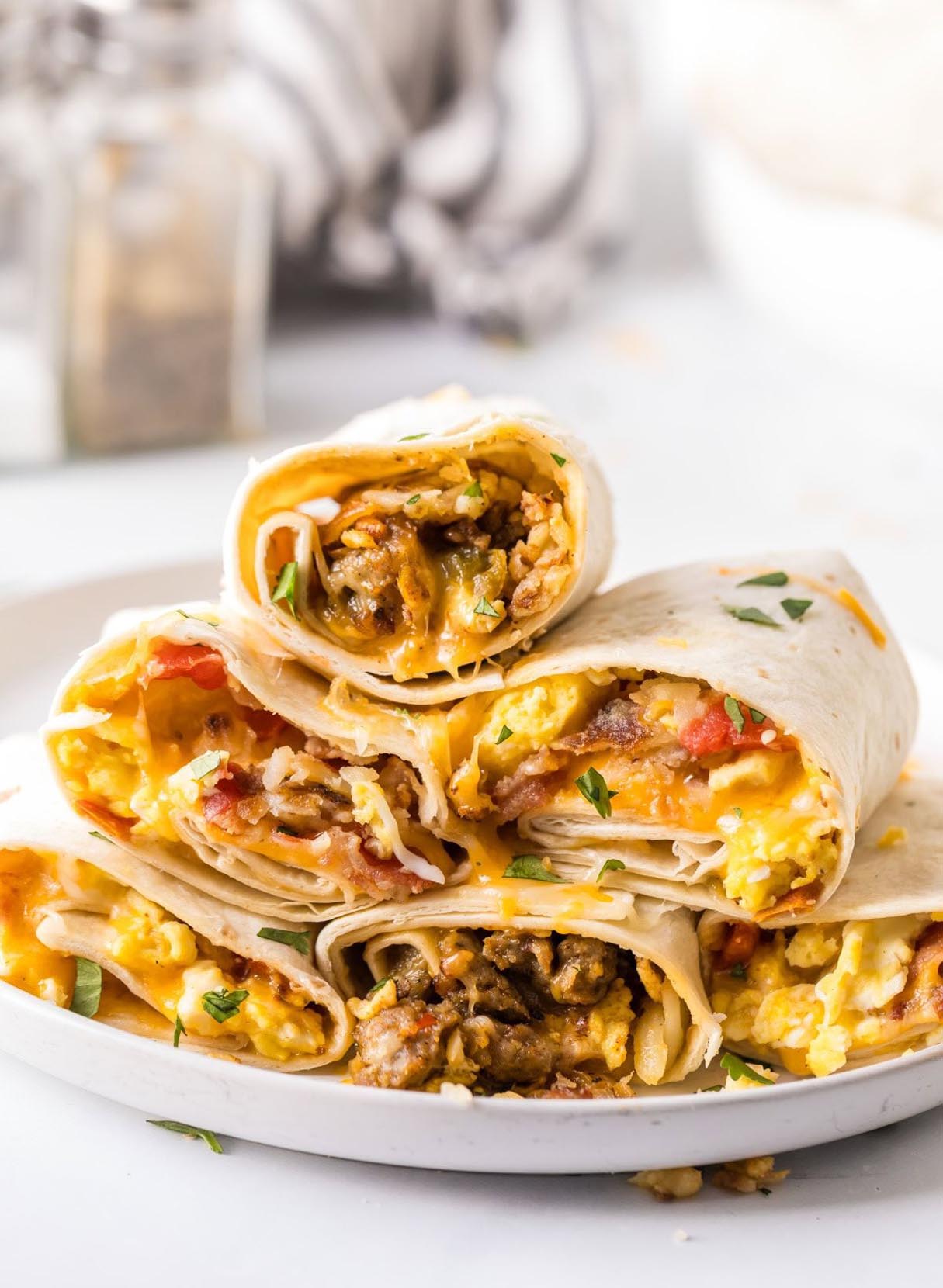 Steak and Egg Breakfast Burritos