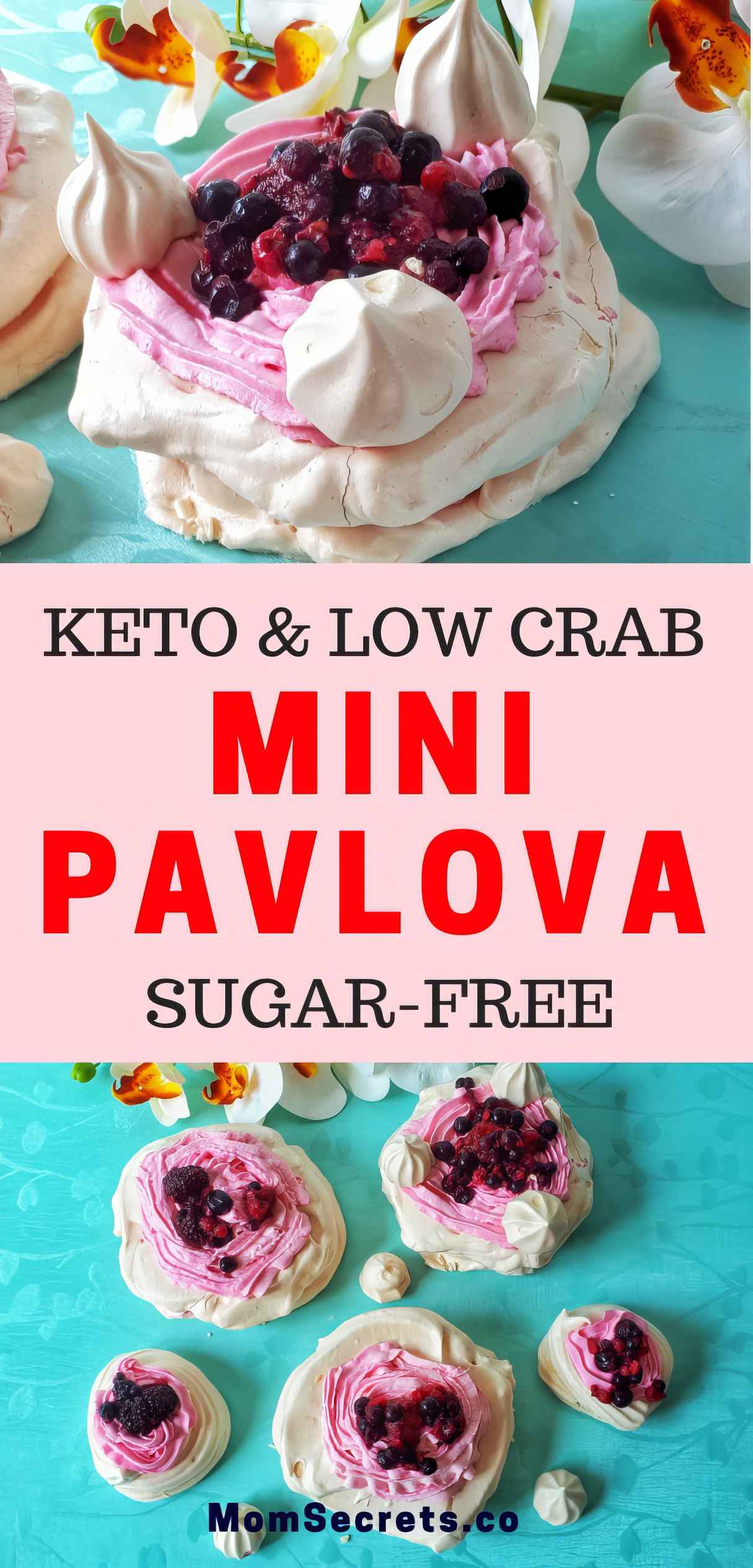 Keto Low Carb & Sugar-Free Mini Pavlova