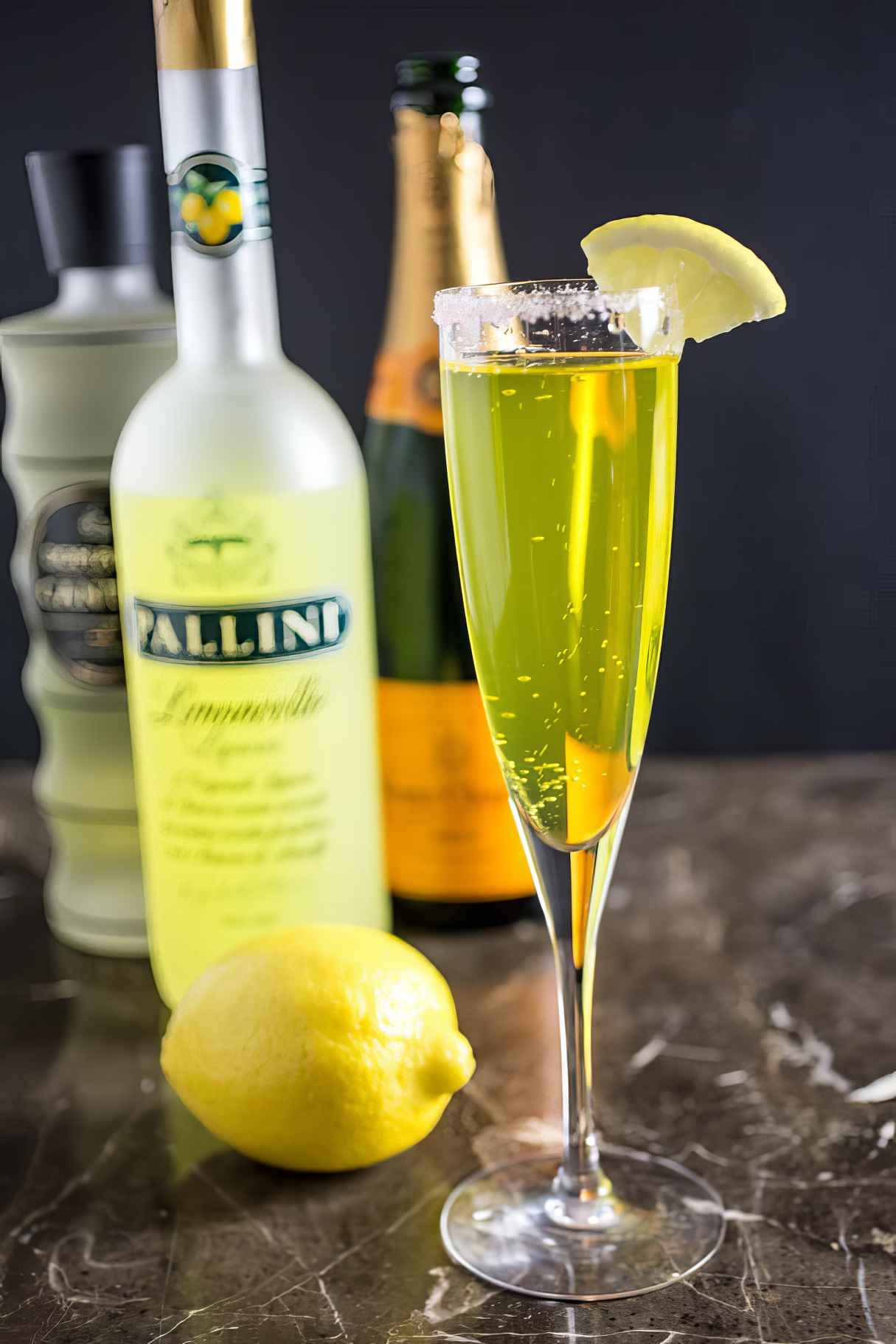 Limoncello Champagne Cocktail