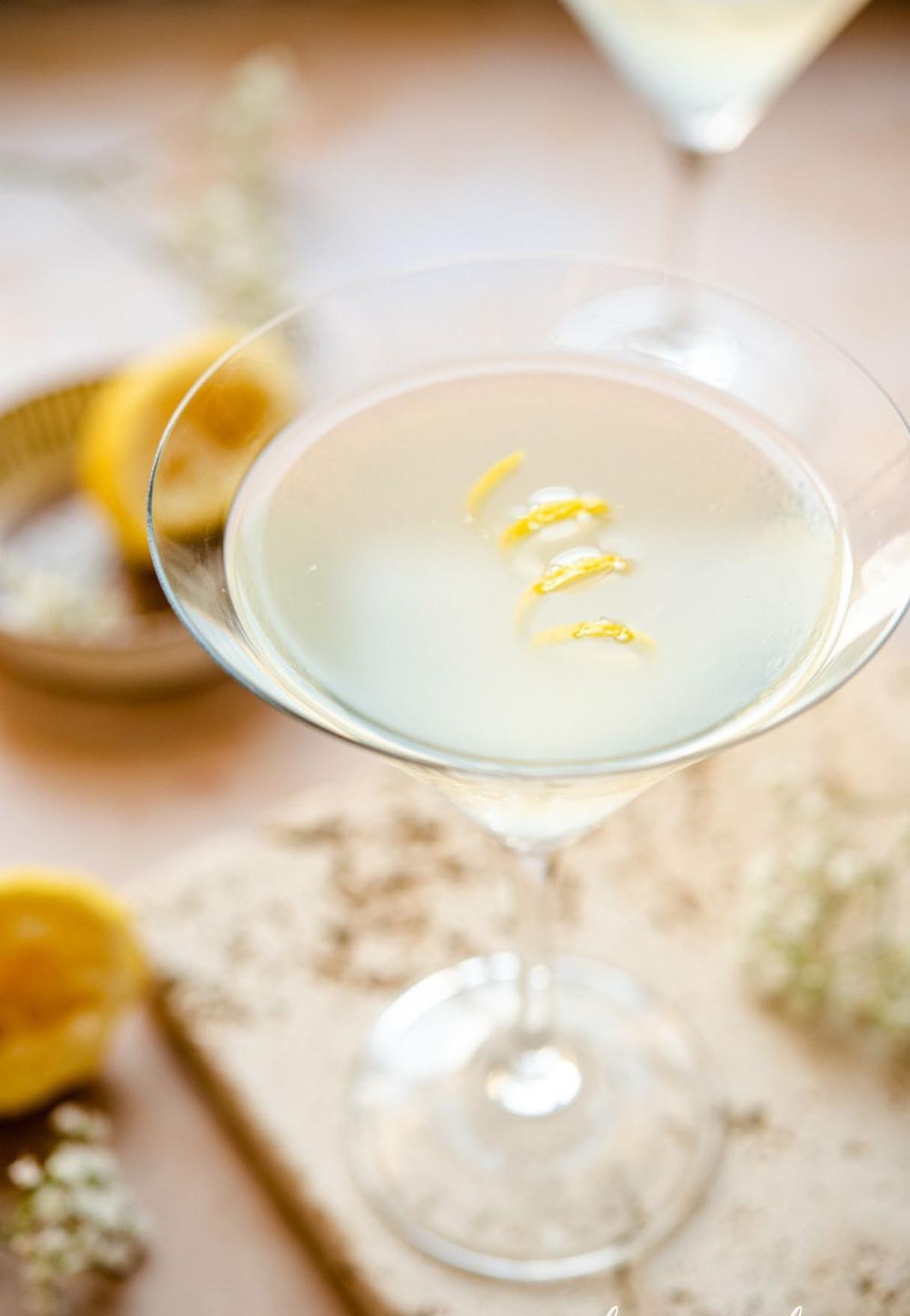 Limoncello Martini - Gin Limoncello Cocktail Recipe vs. Lemon Drop Martini