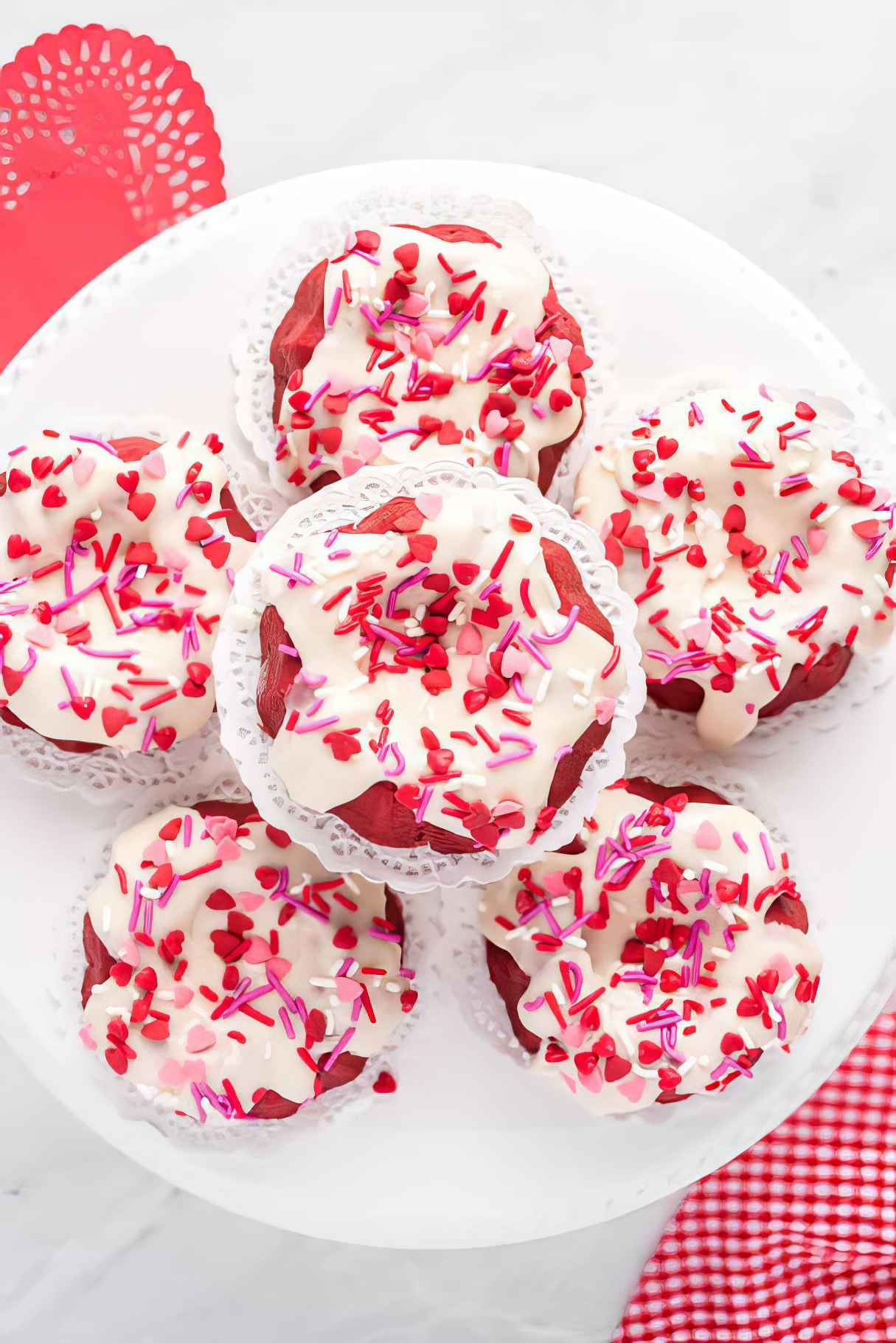 Mini-Red Velvet Bundt Cakes with Cream Cheese Frosting