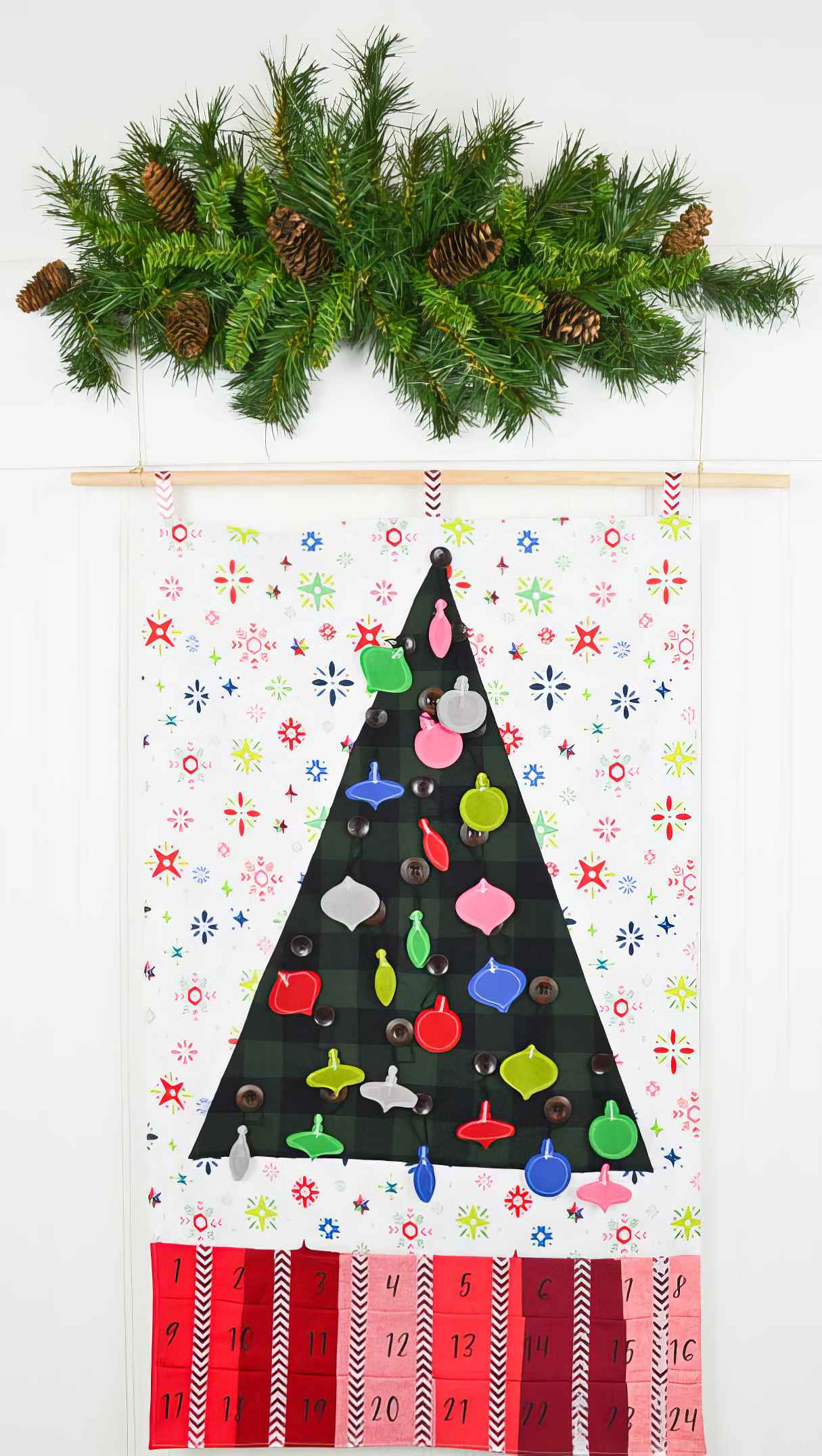 DIY Christmas Tree Advent Calendar