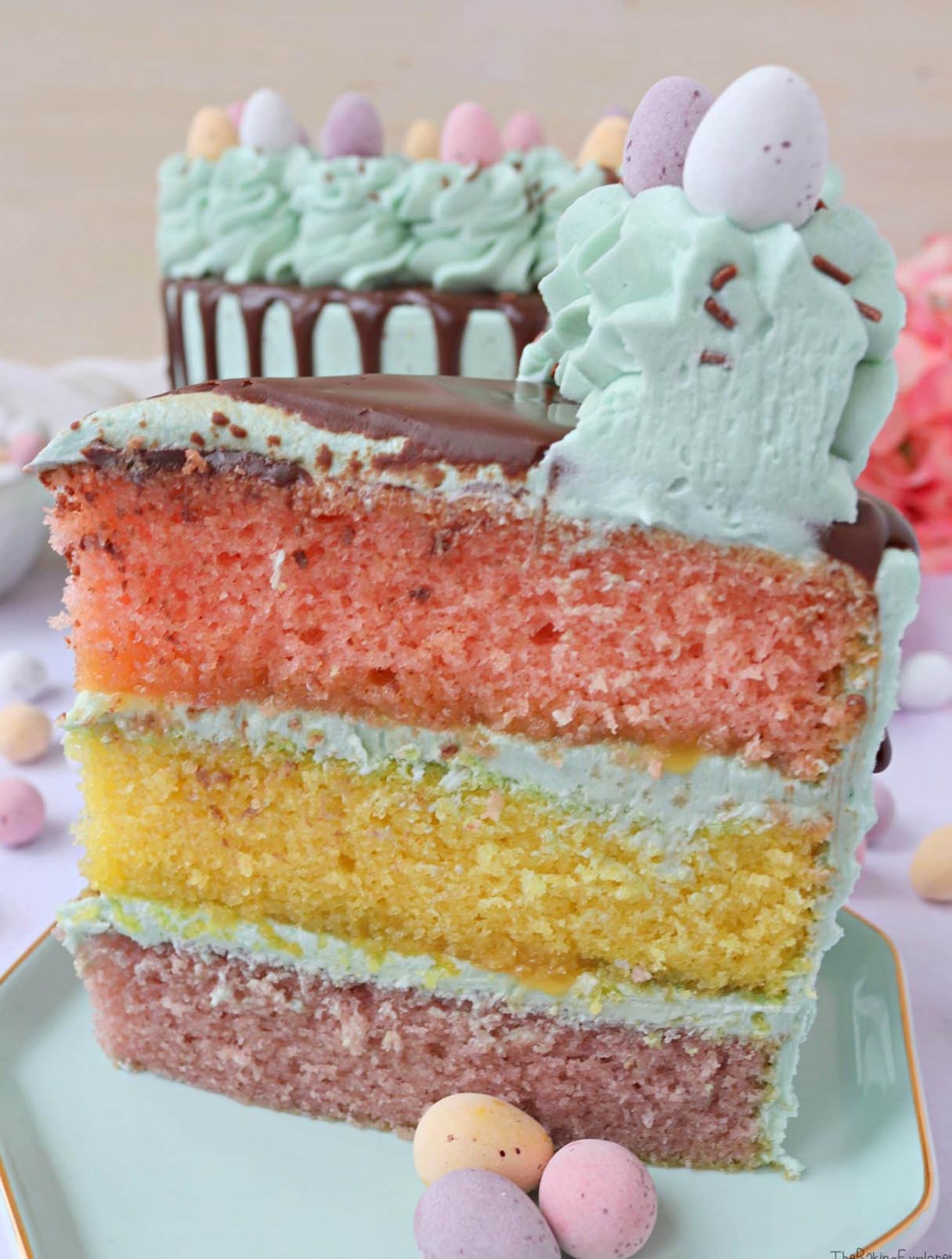 Easter Egg Layered Cake
