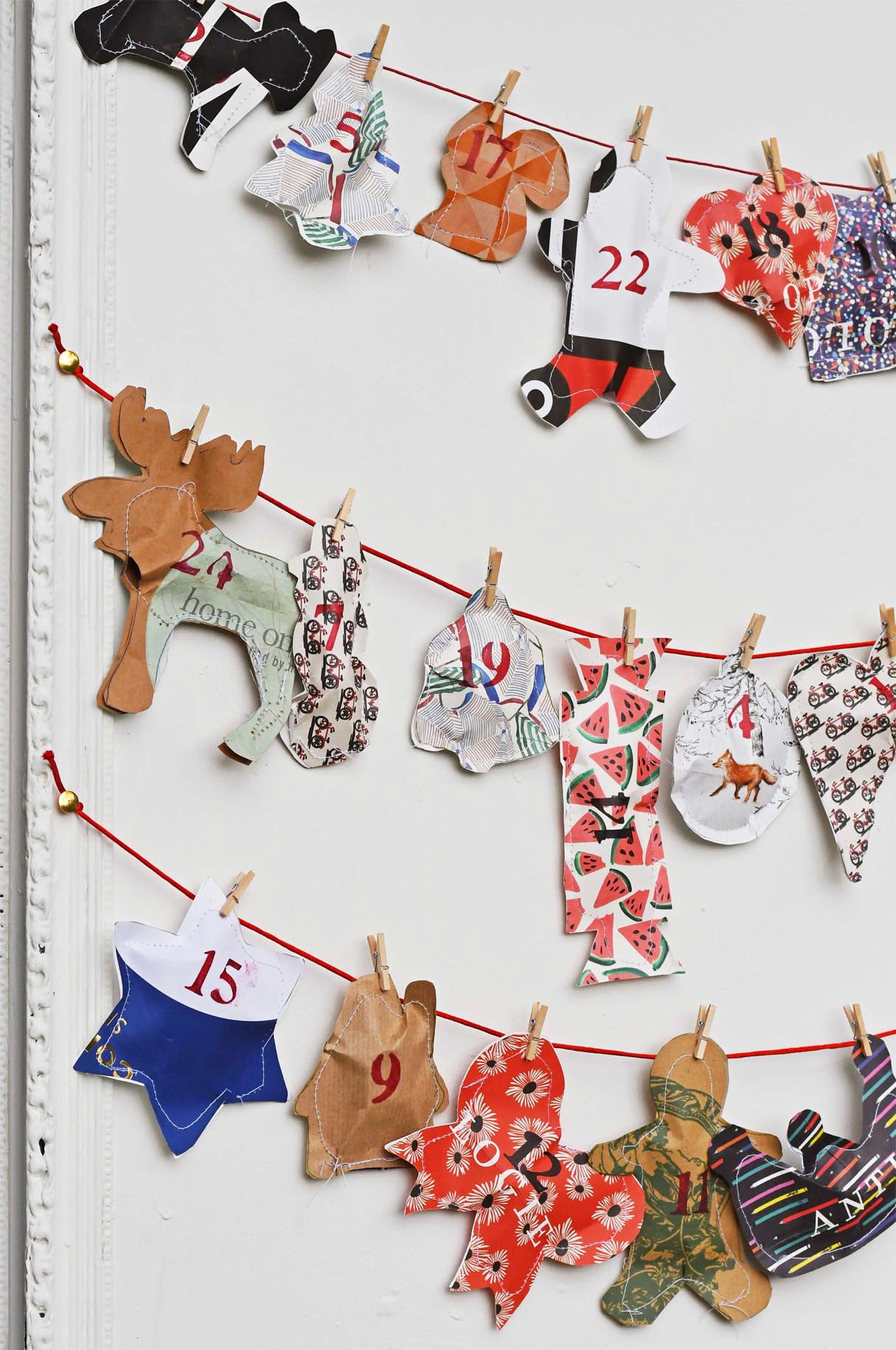 How To Make A Repurposed Paper Bag Advent Calendar