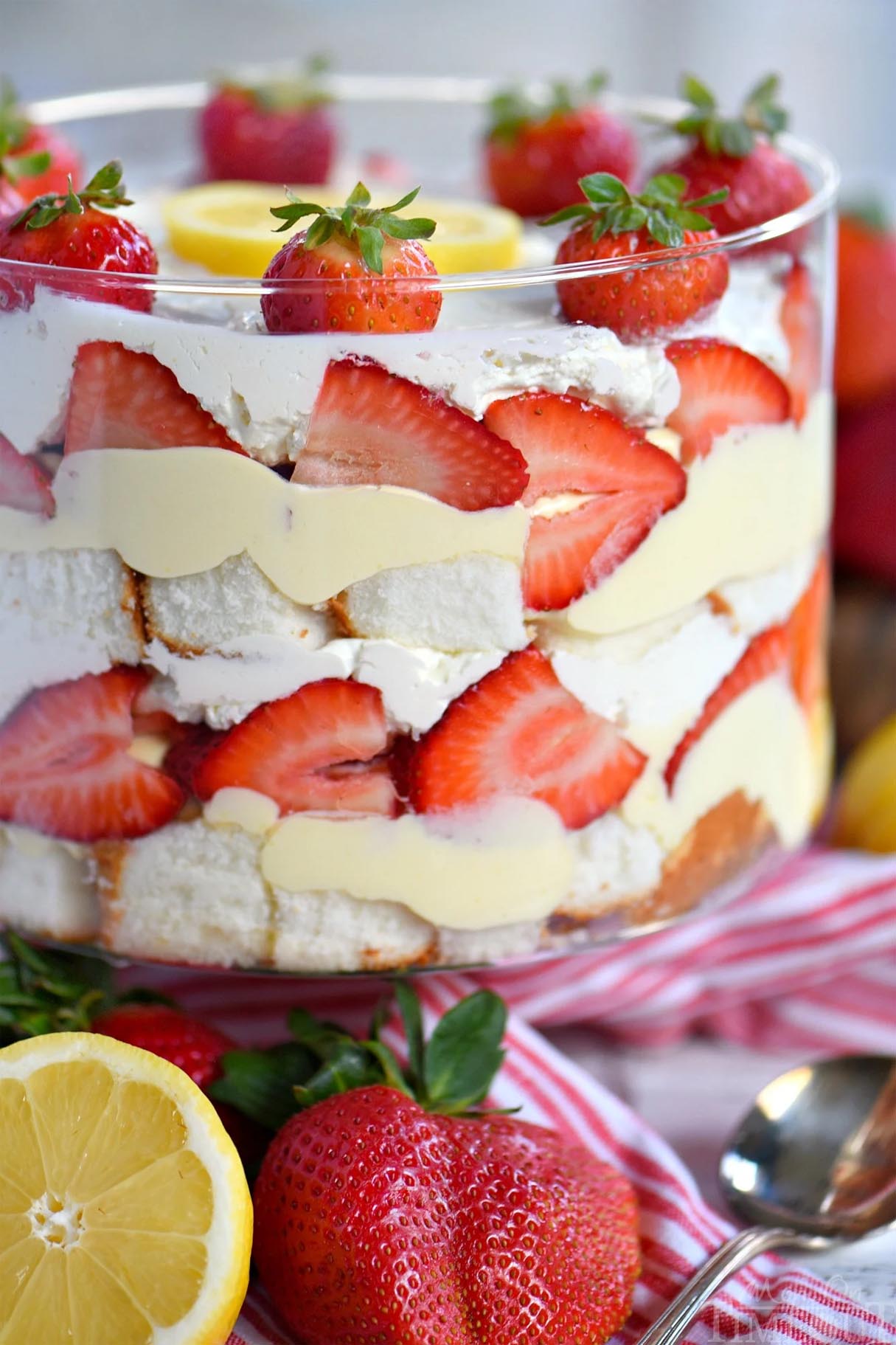 Lemon Strawberry Trifle