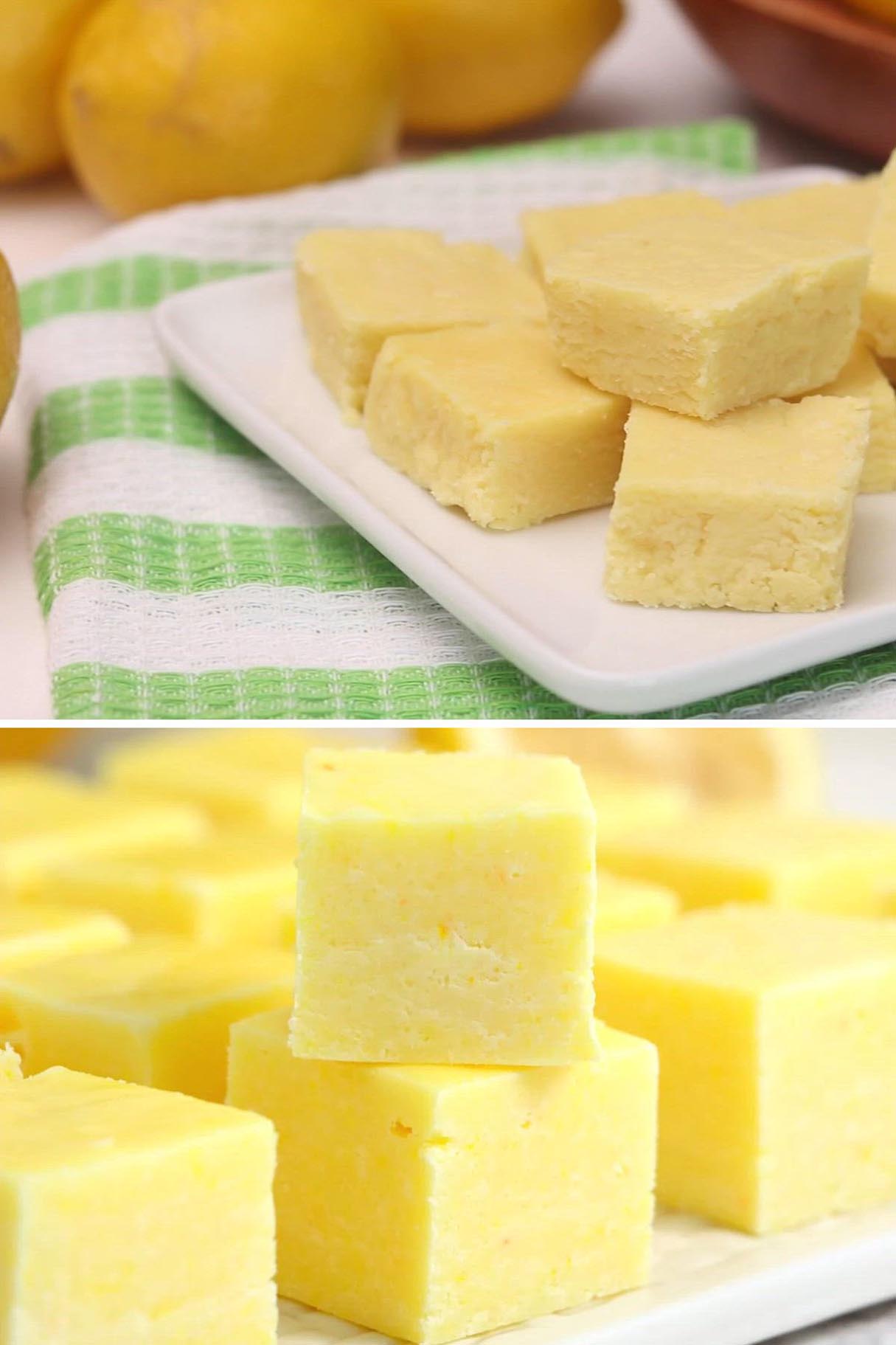 Small Batch Creamy Lemon Fudge