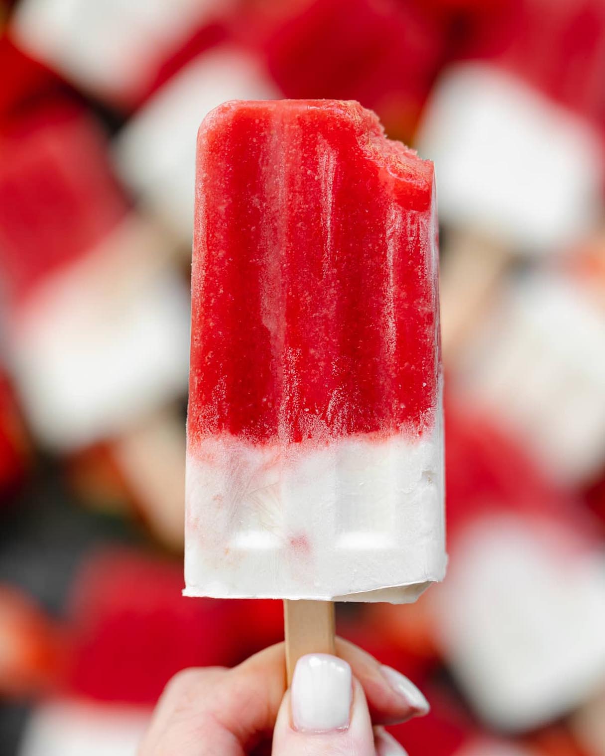 Strawberry Yogurt Popsicles