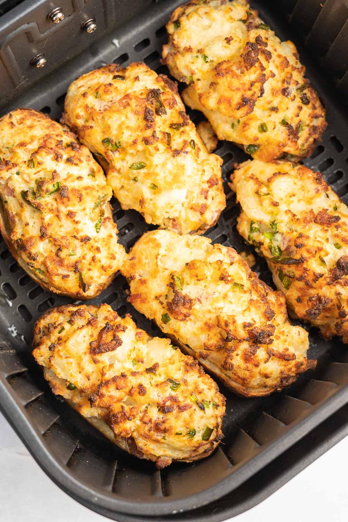 Air Fryer Jalapeno Popper Stuffed Potatoes