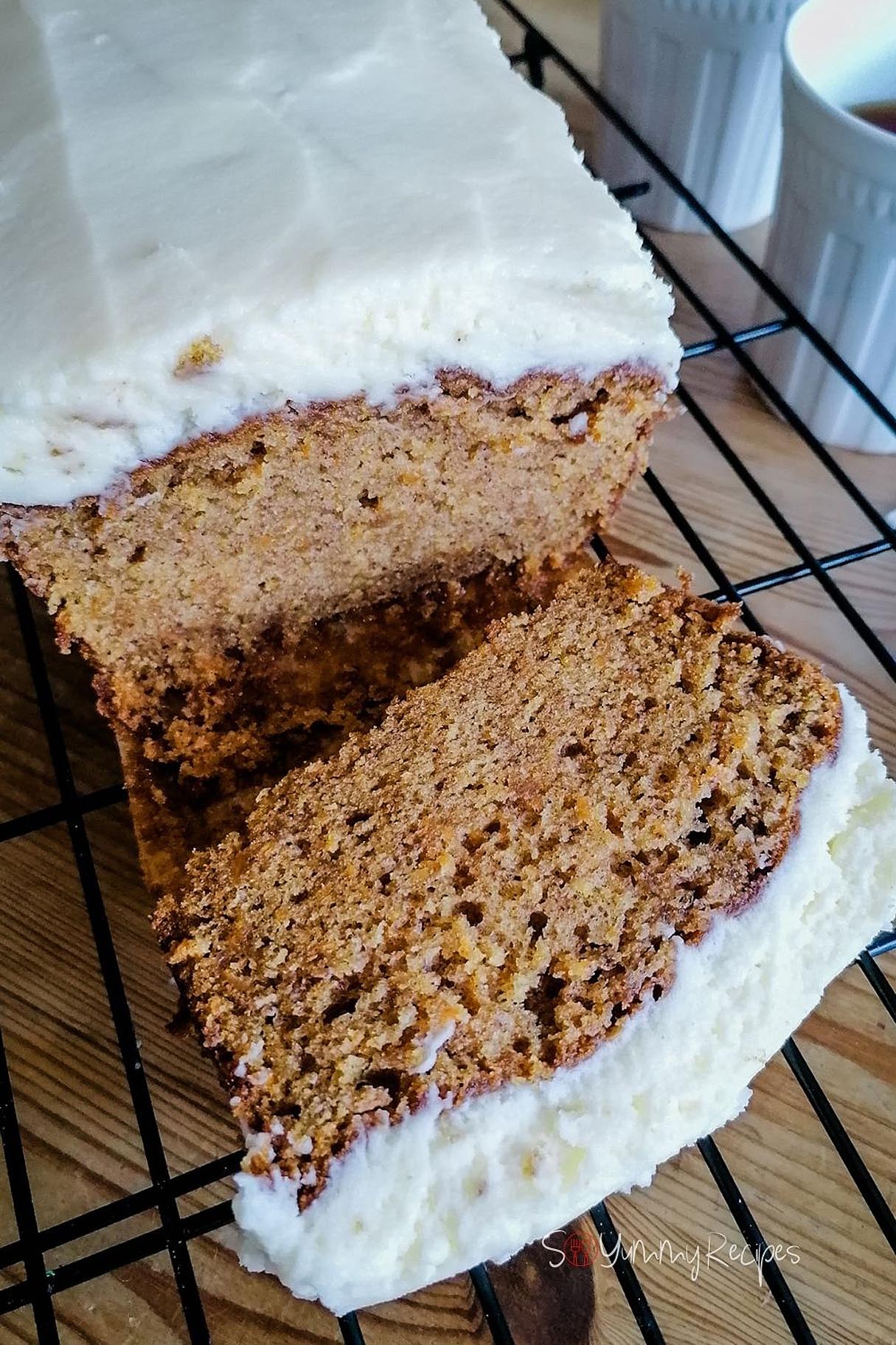 Carrot Cake Loaf Recipe With Mascarpone Frosting And No Nuts