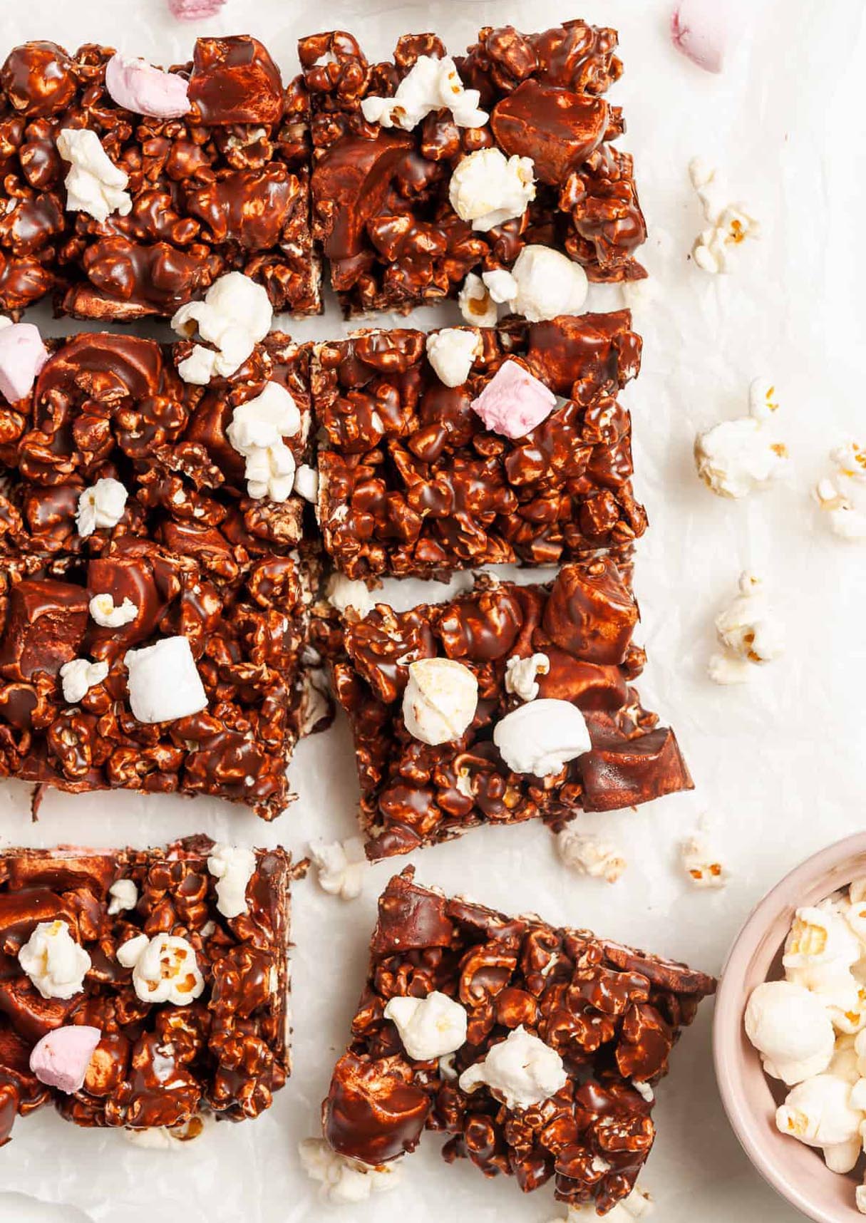 Chocolate Popcorn Bars