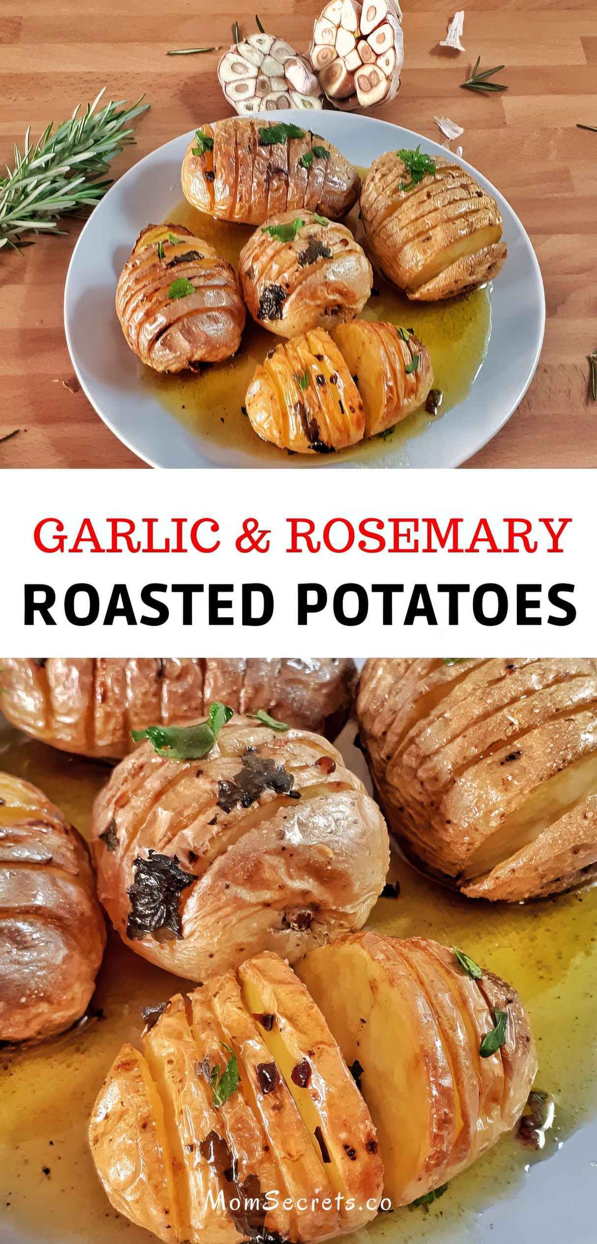 Garlic and Rosemary Crispy Roasted Potatoes