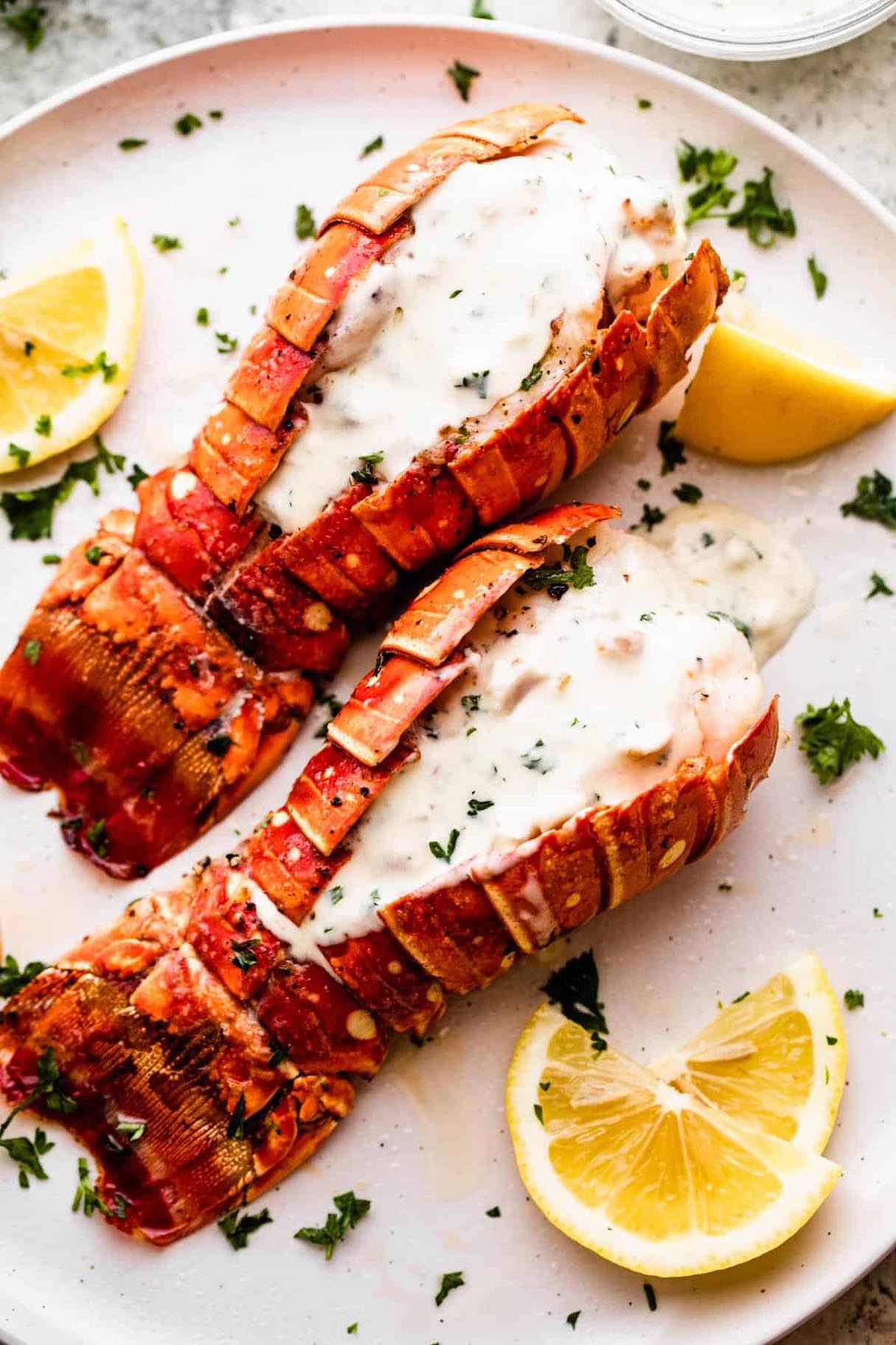 Gourmet Air Fryer Lobster with Cream Sauce