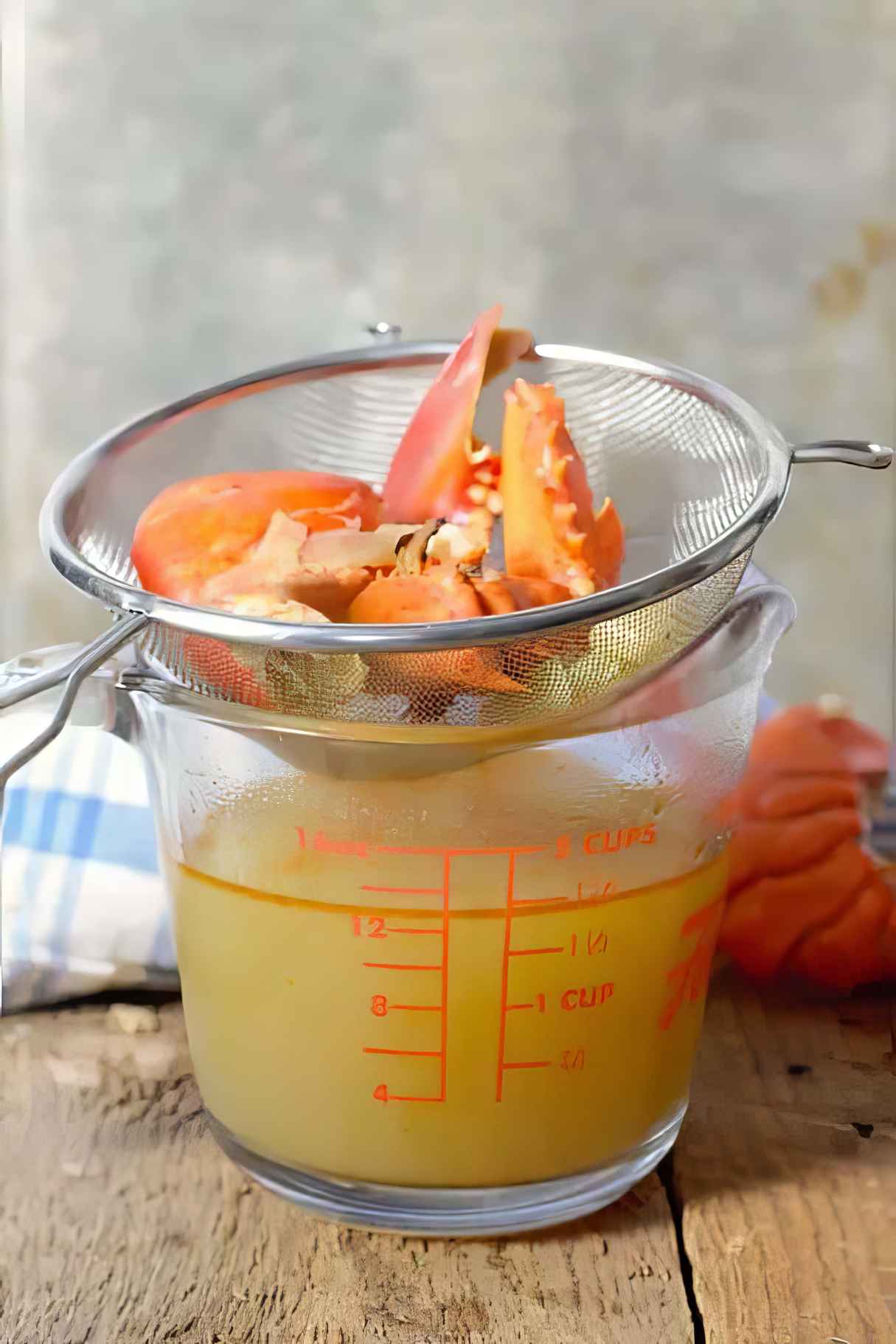 Homemade Lobster Stock with Leftover Lobster Shells