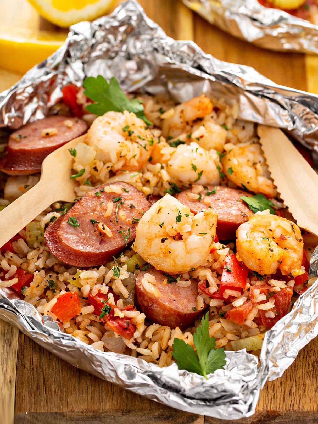 Jambalaya Foil Packets