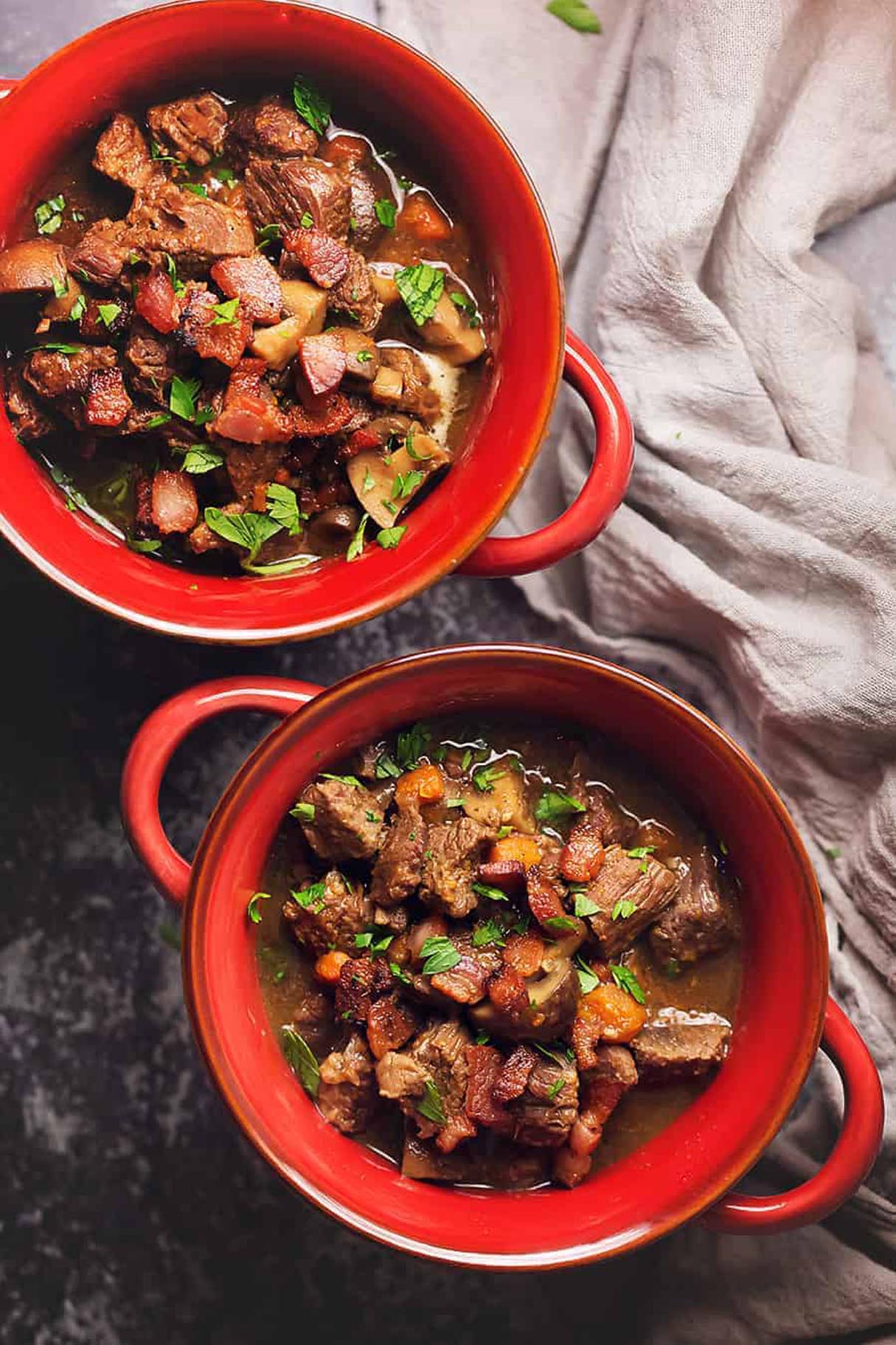 Keto Beef Stew with Bacon (Instant Pot, Stove Top, or Crockpot)