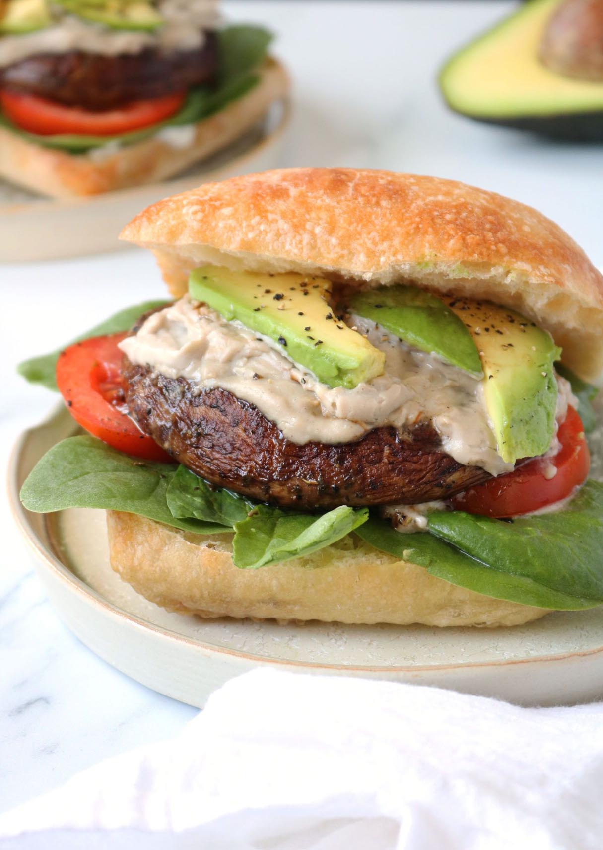Grilled Mushroom Burgers